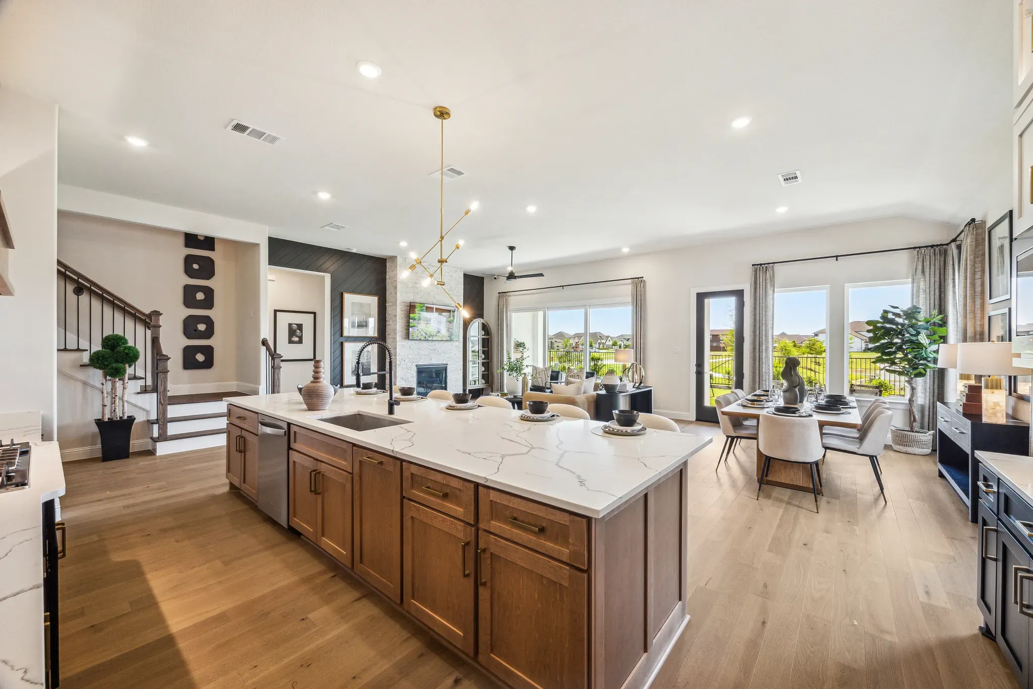 Plan 5042 kitchen - staged