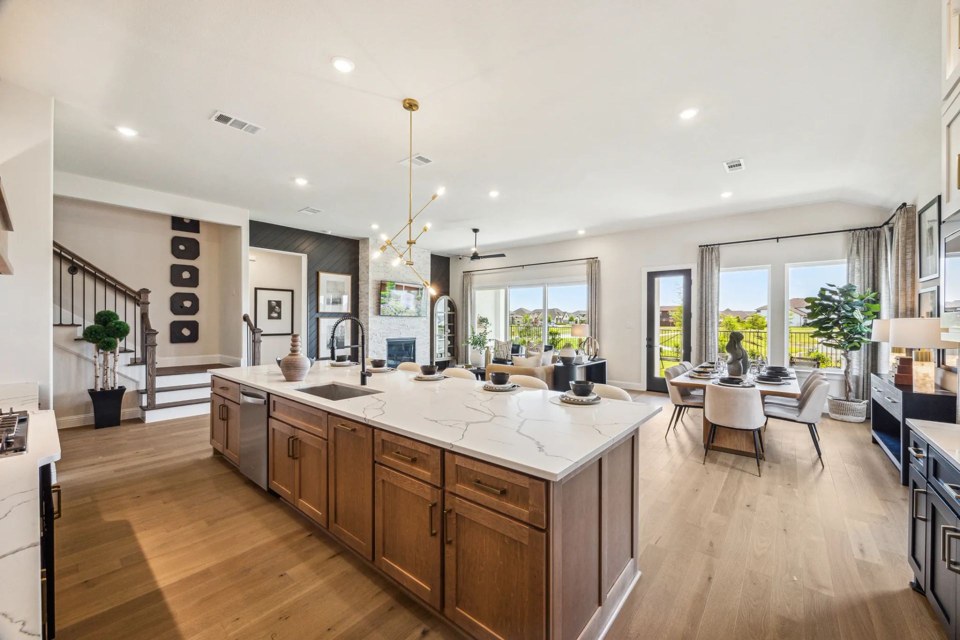 Plan 5042 kitchen - staged