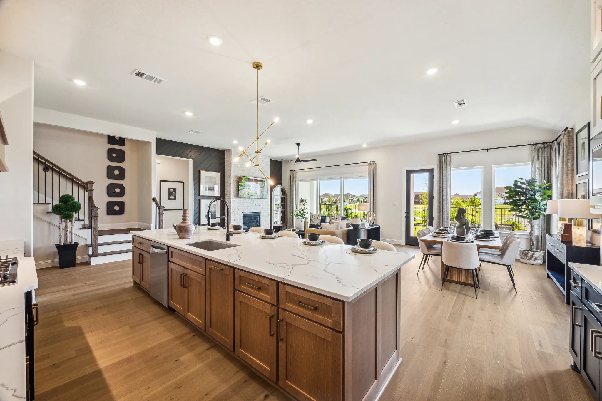 Plan 5042 kitchen - staged