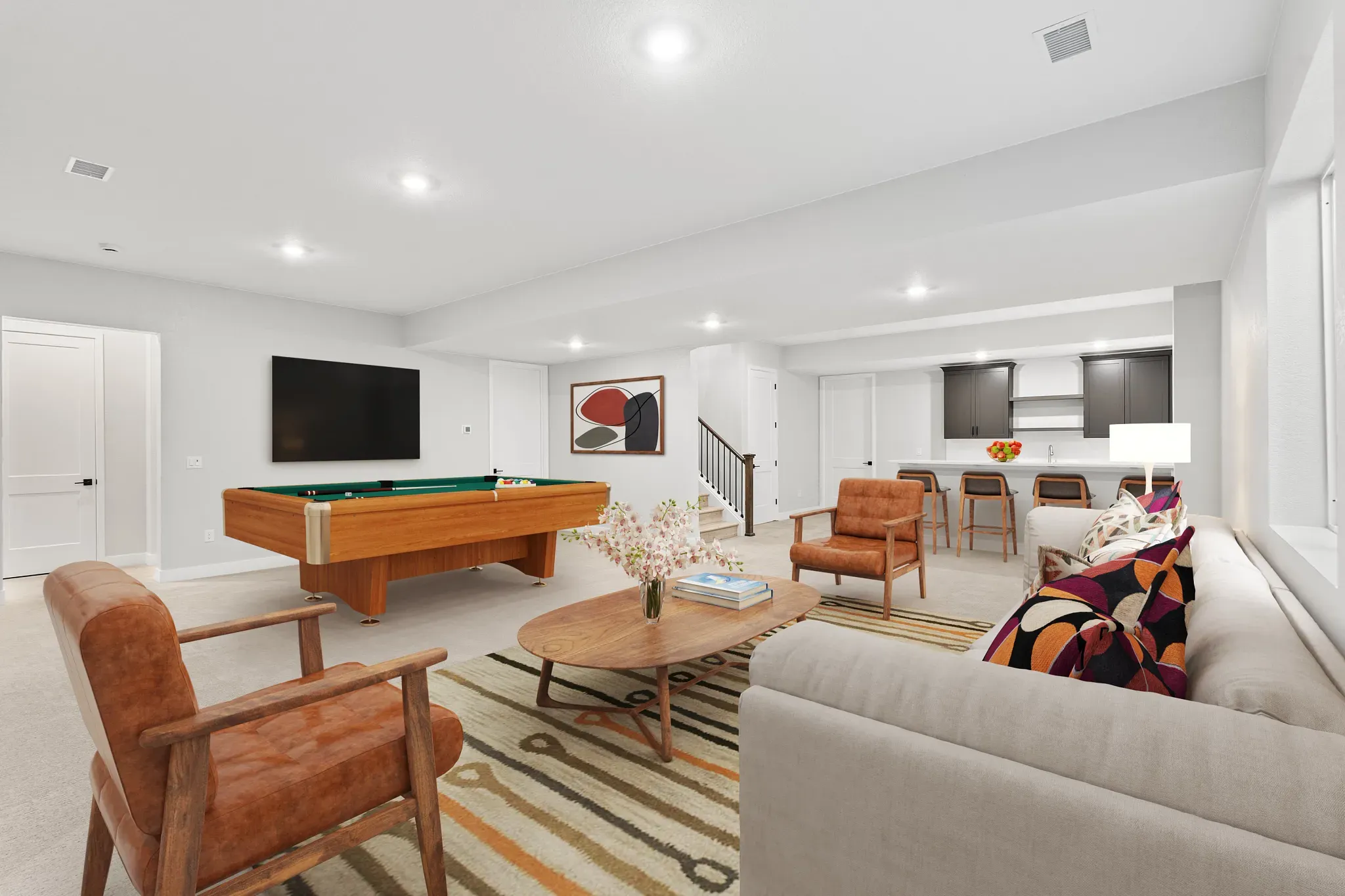 Homesite 71 Finished Basement - Virtually Staged
