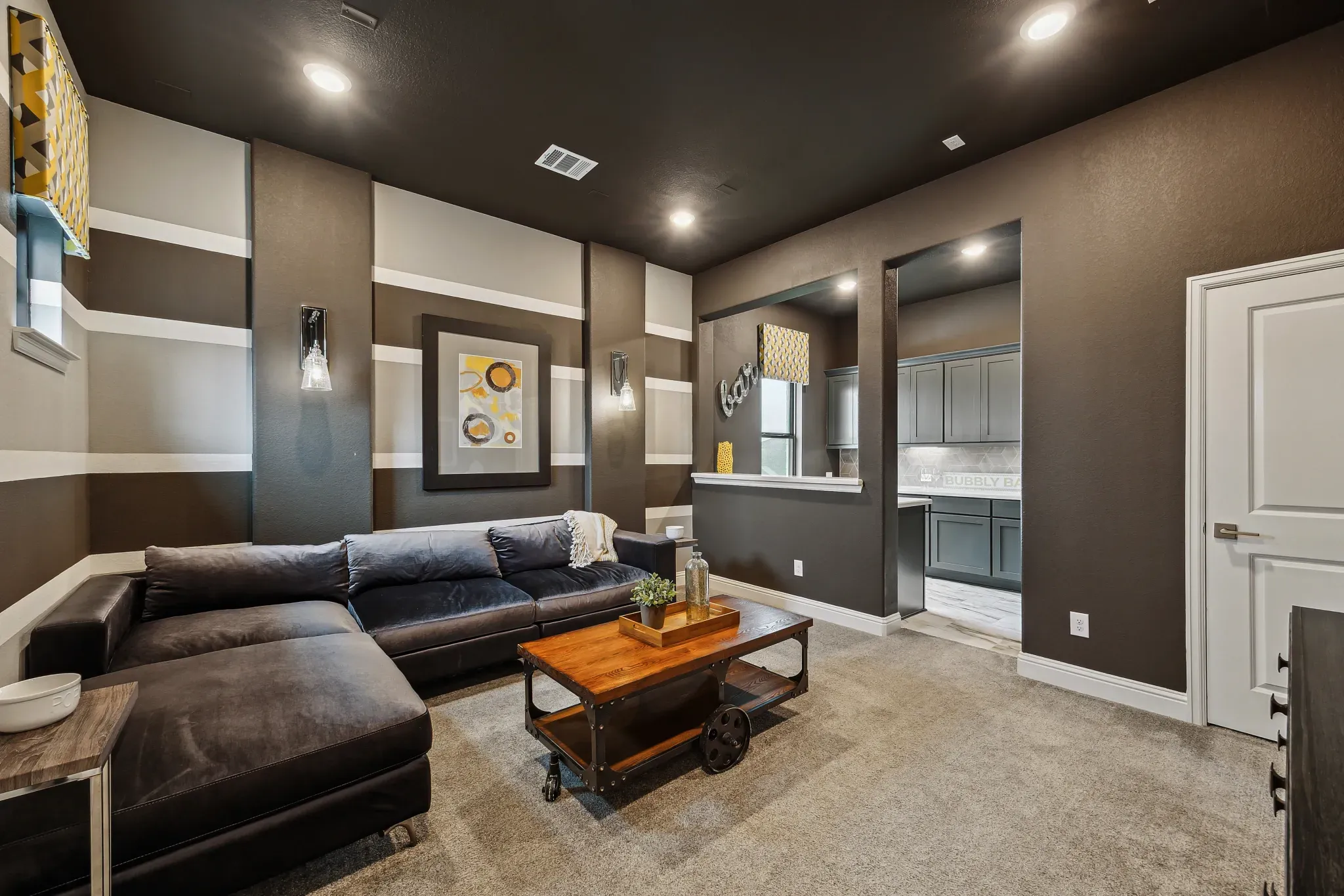 Plan 6020 media room - staged