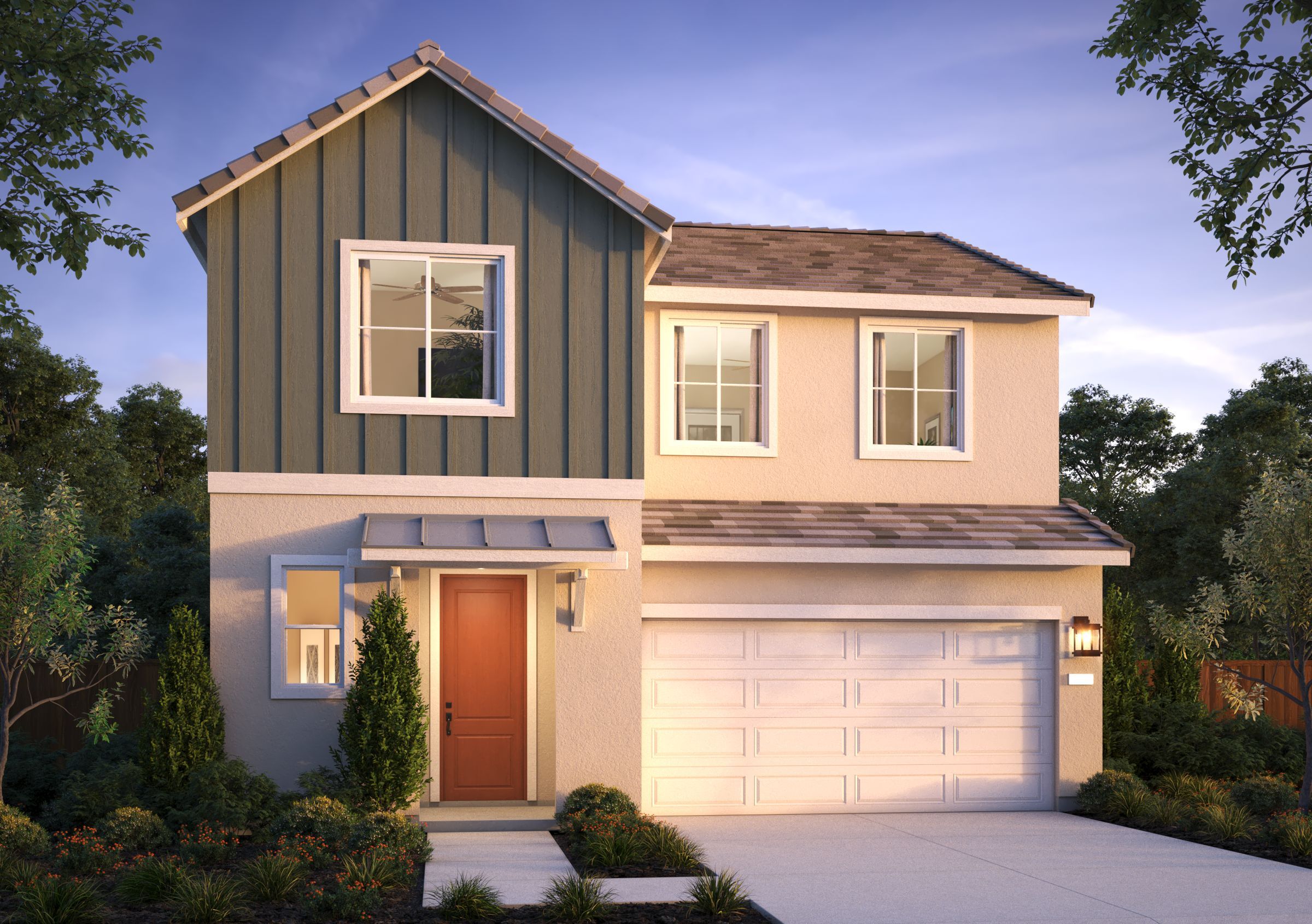 Elevation B - Agrarian Contemporary