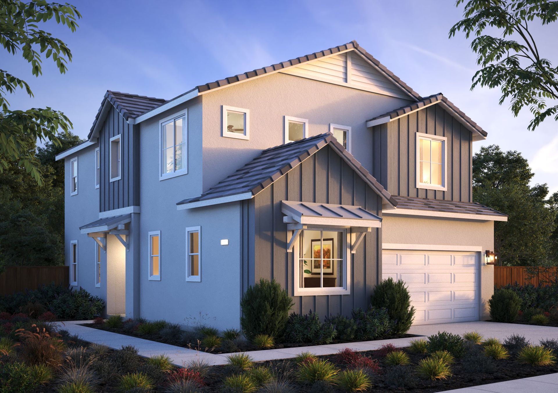 Elevation B - Agrarian Contemporary