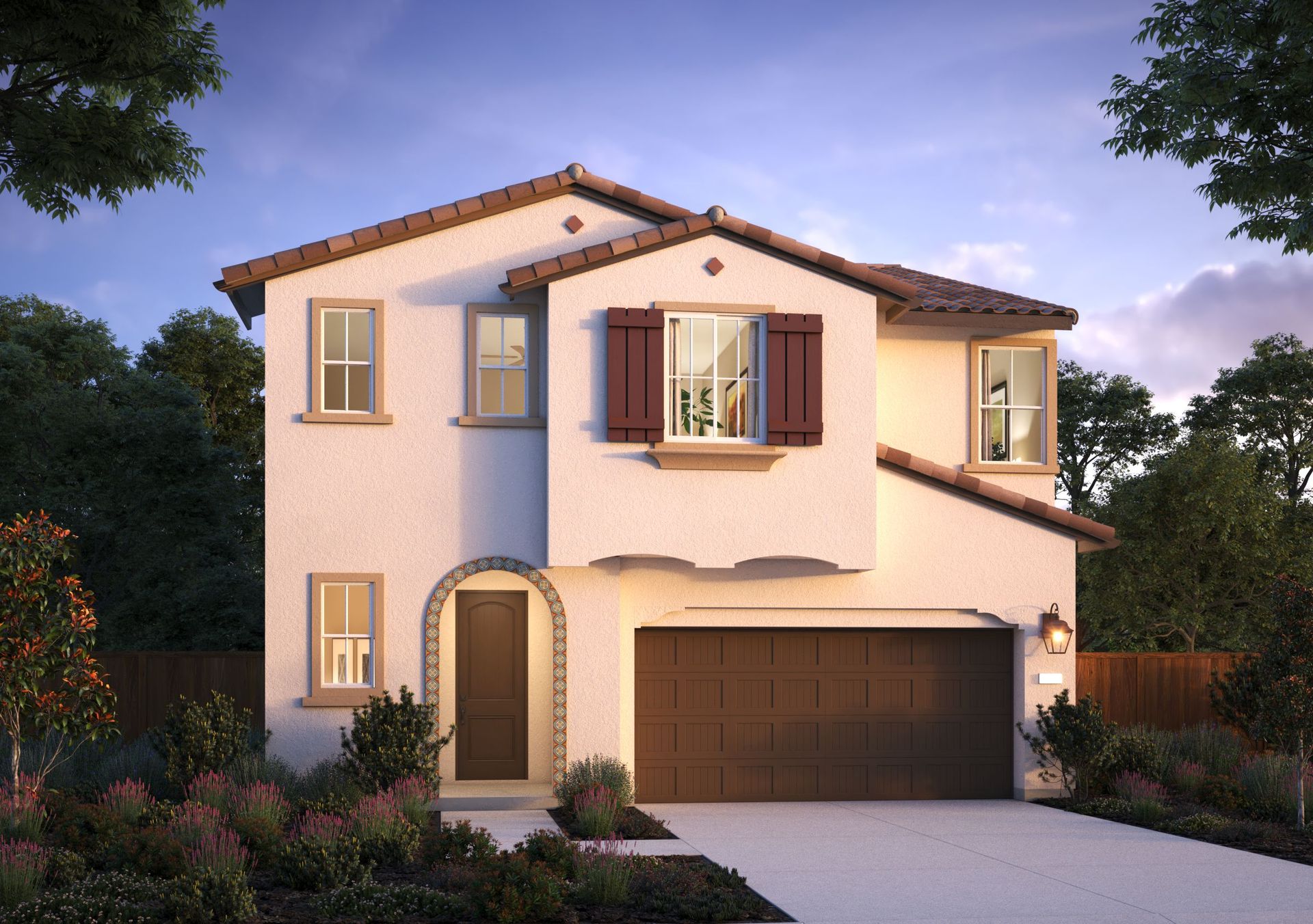 Elevation A - Spanish Colonial