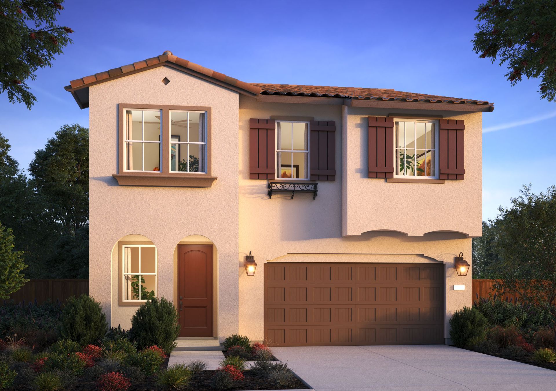 Elevation A - Spanish Colonial