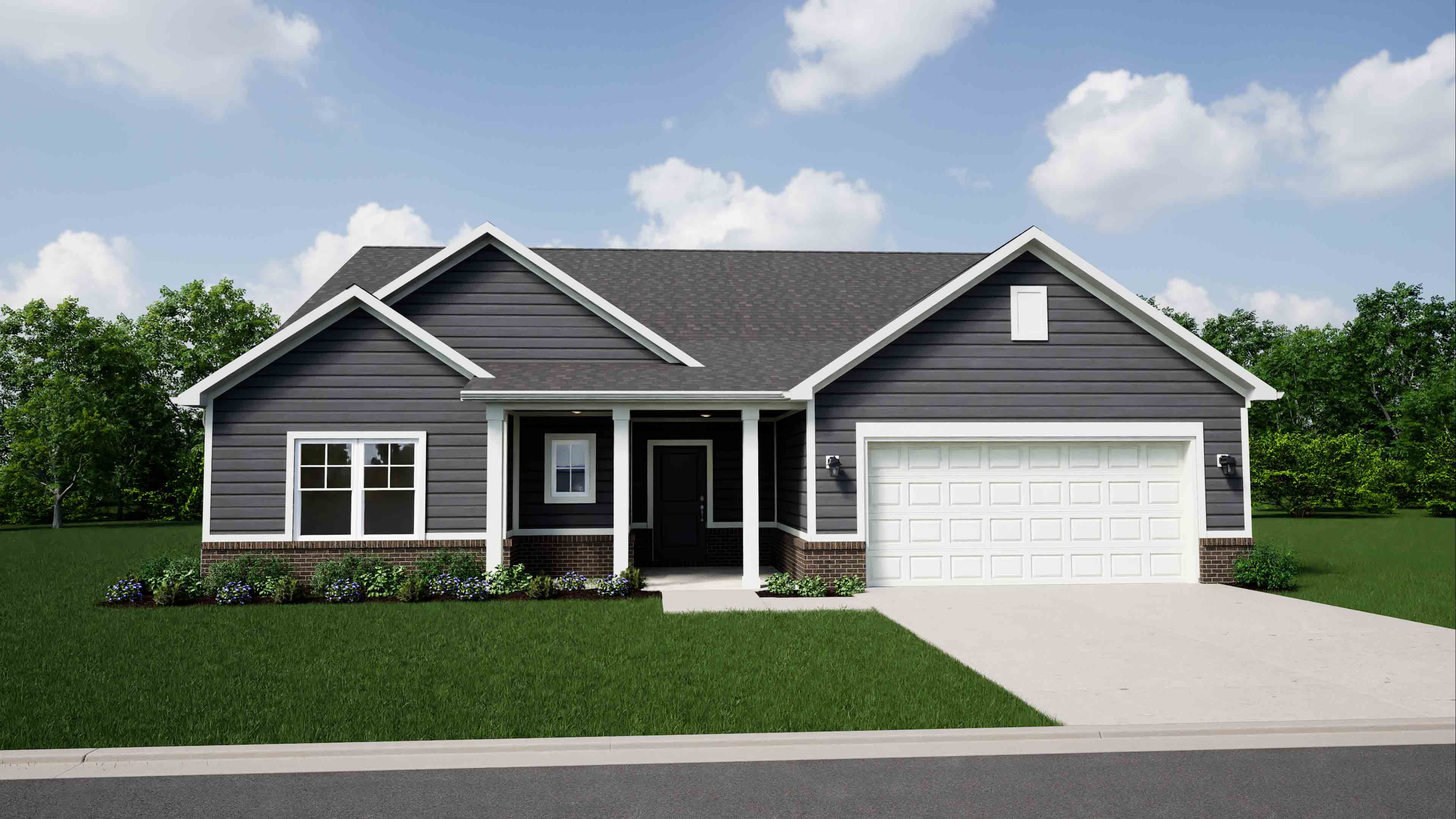 Elevation C, Brick A