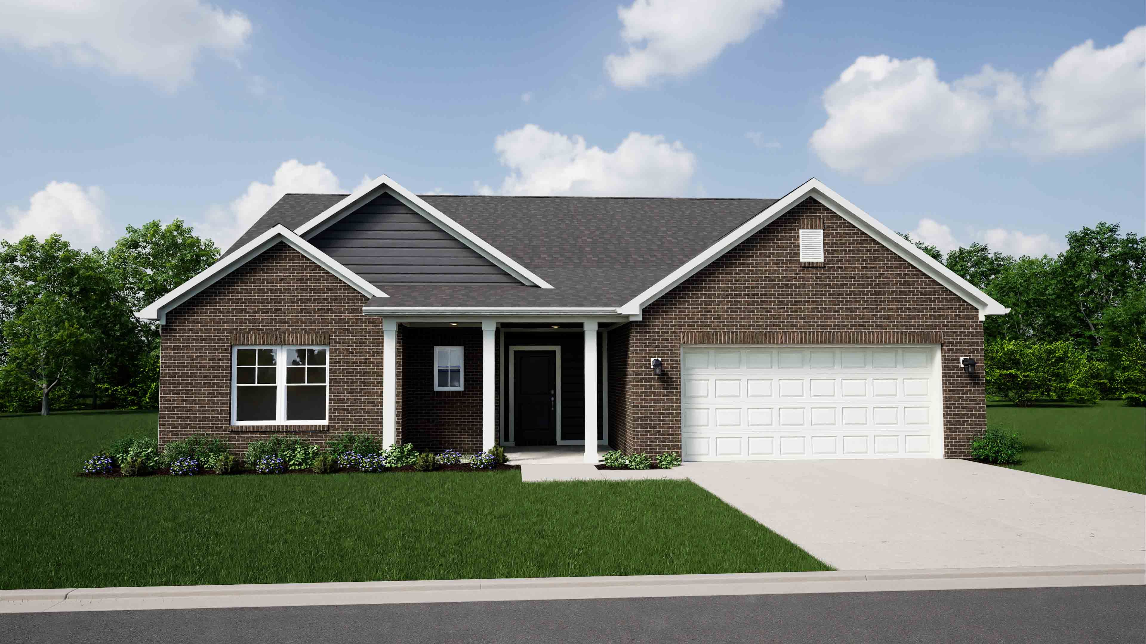 Elevation C, Brick B