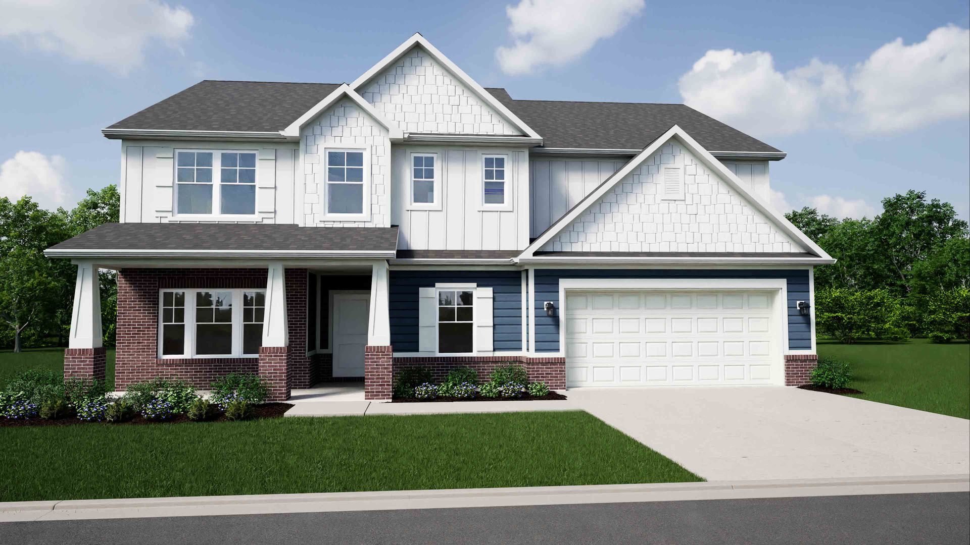 Elevation E, Brick A