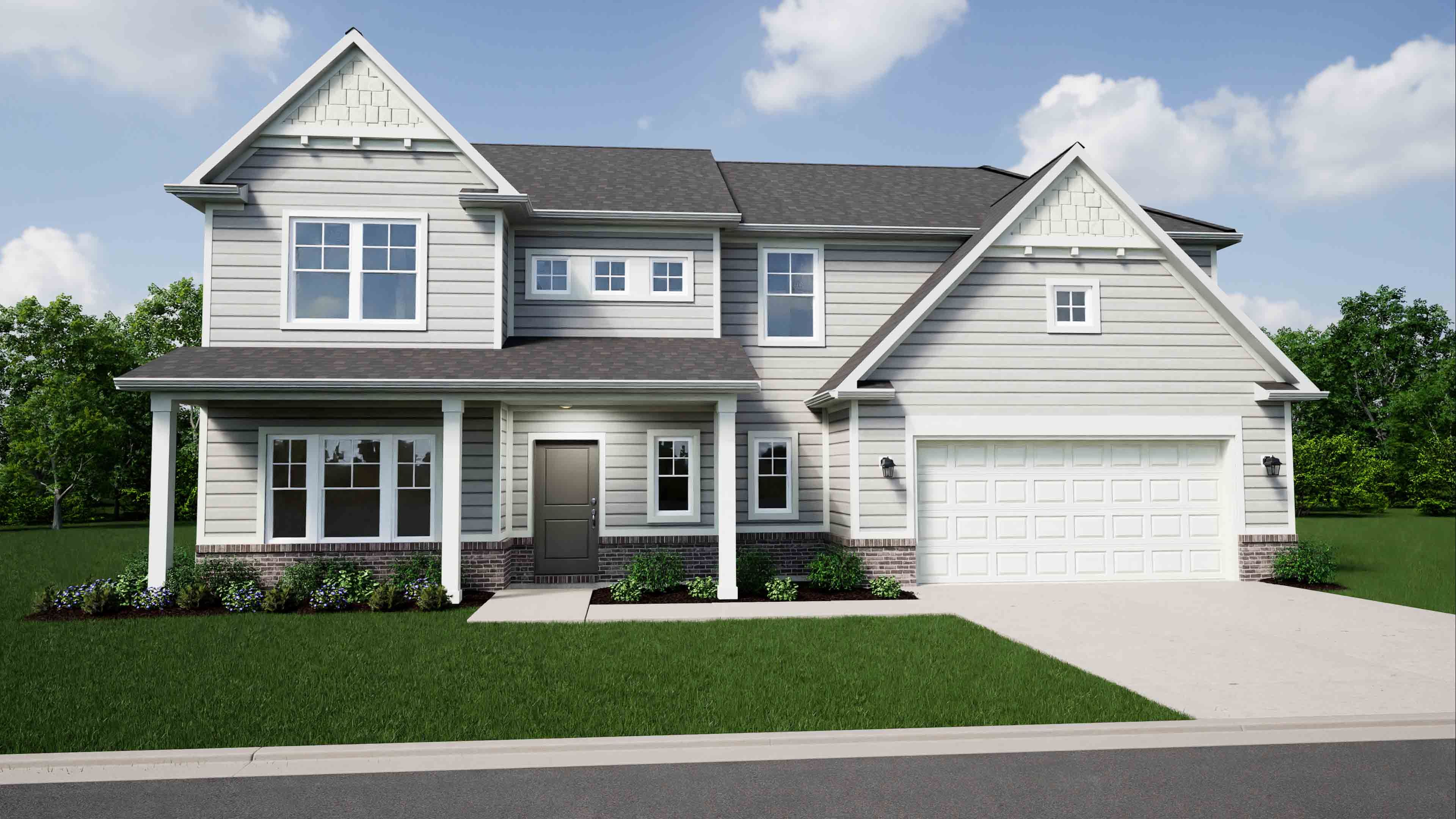 Elevation C, Brick A