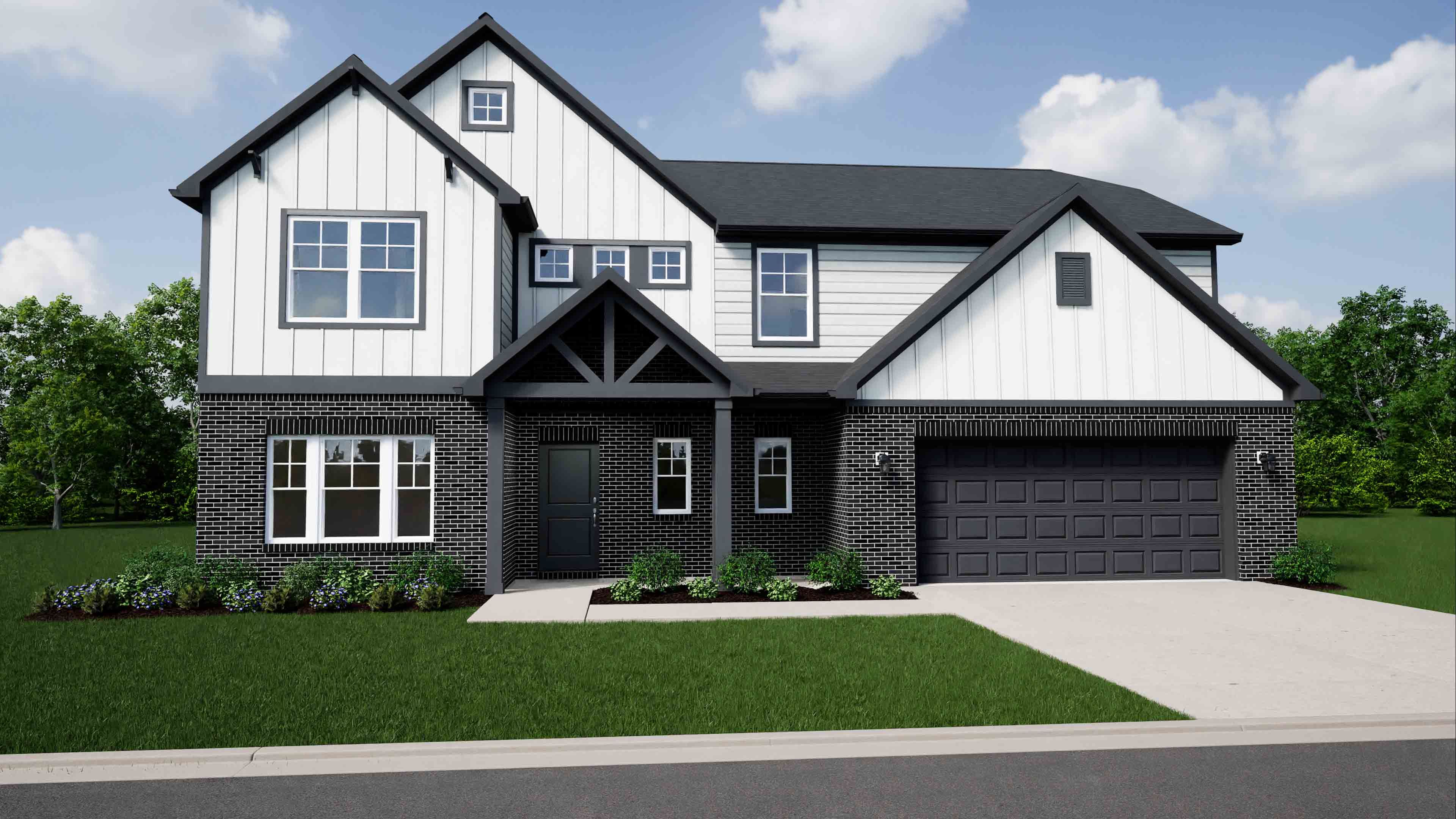 Elevation D, Brick A