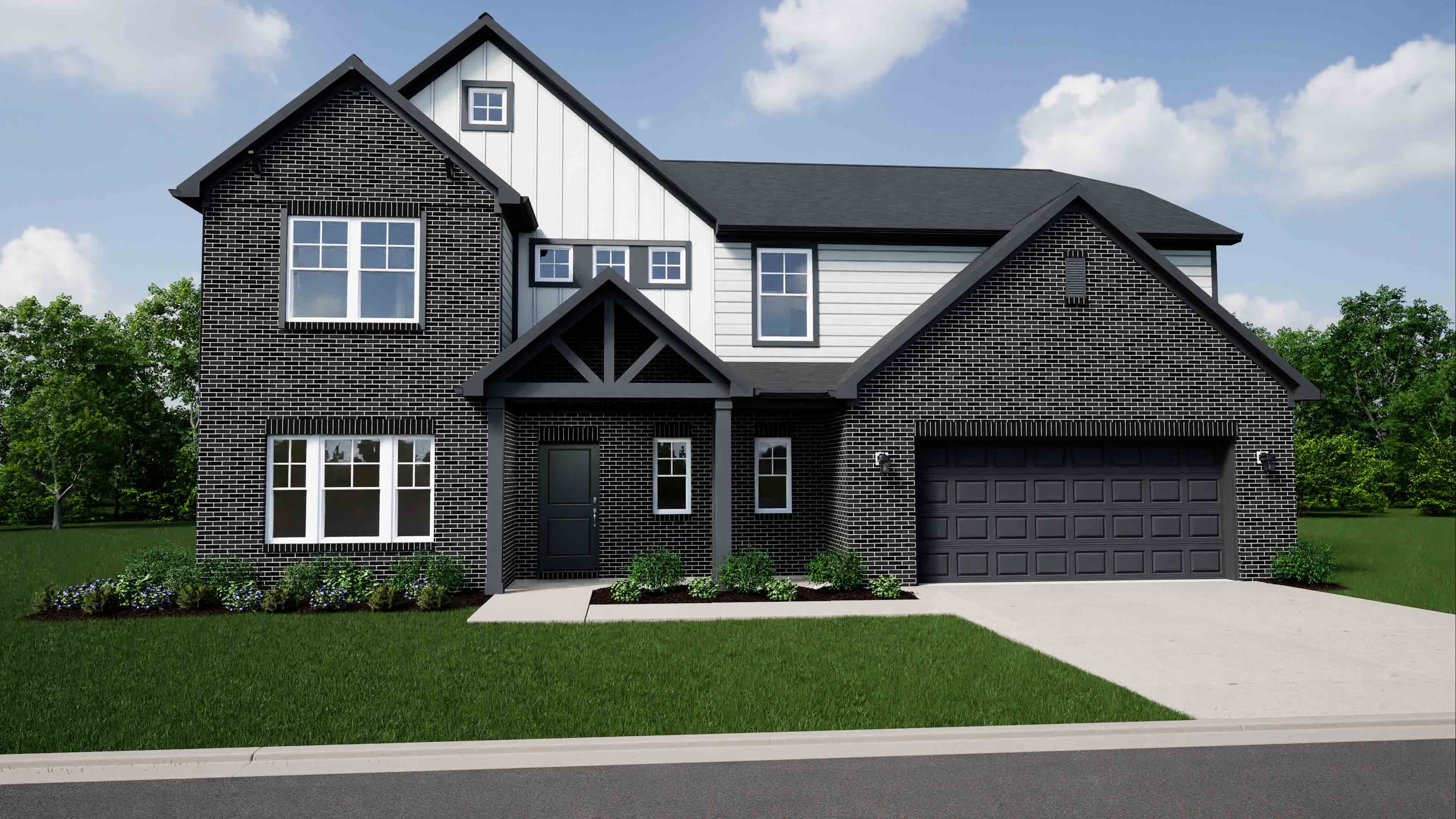 Elevation D, Brick B