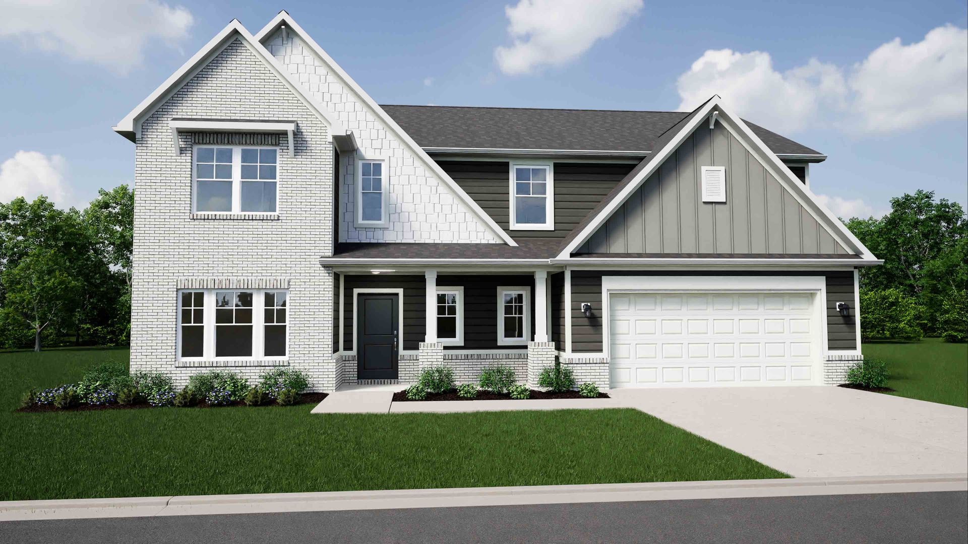 Elevation E, Brick A