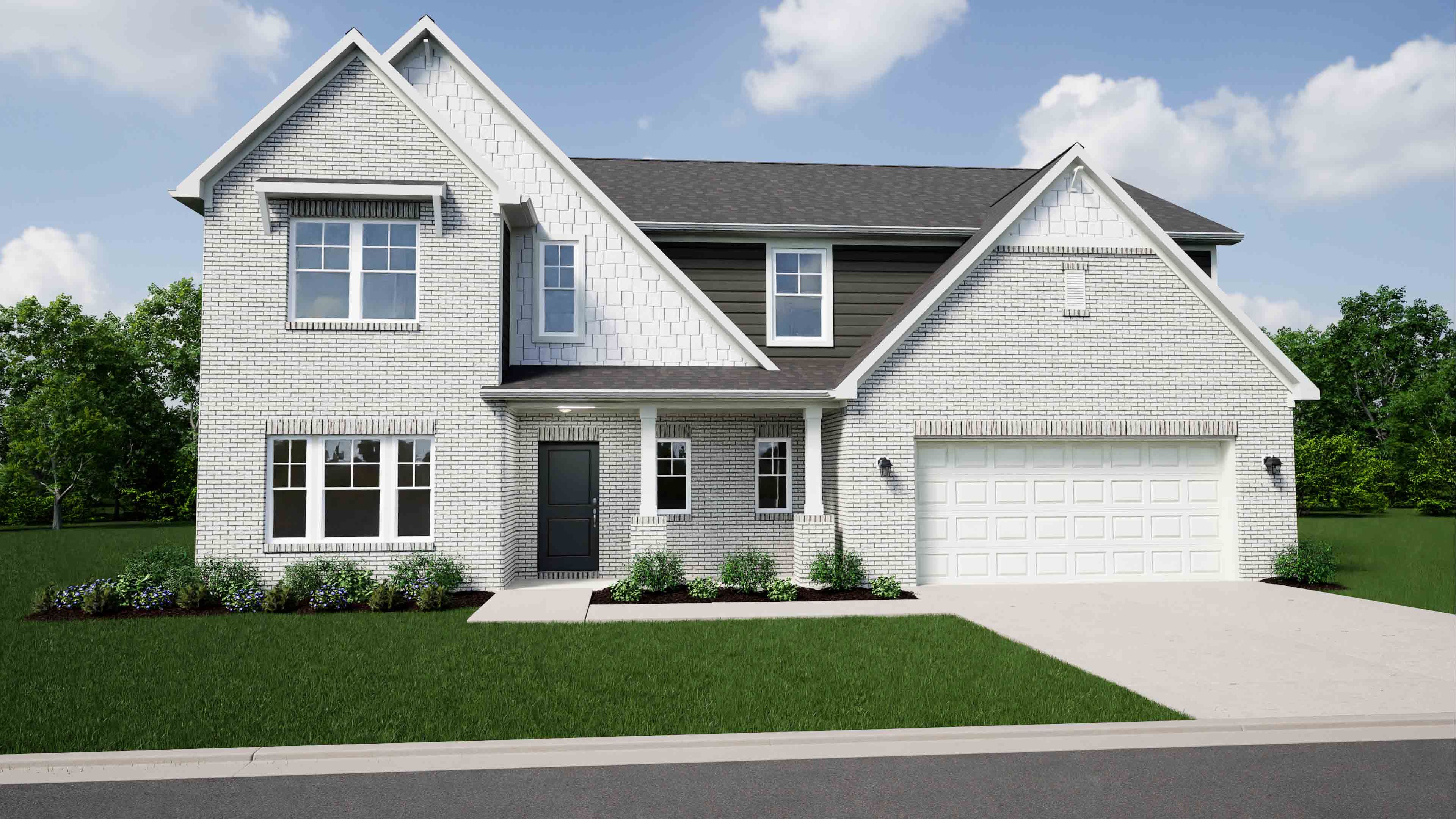 Elevation E, Brick B