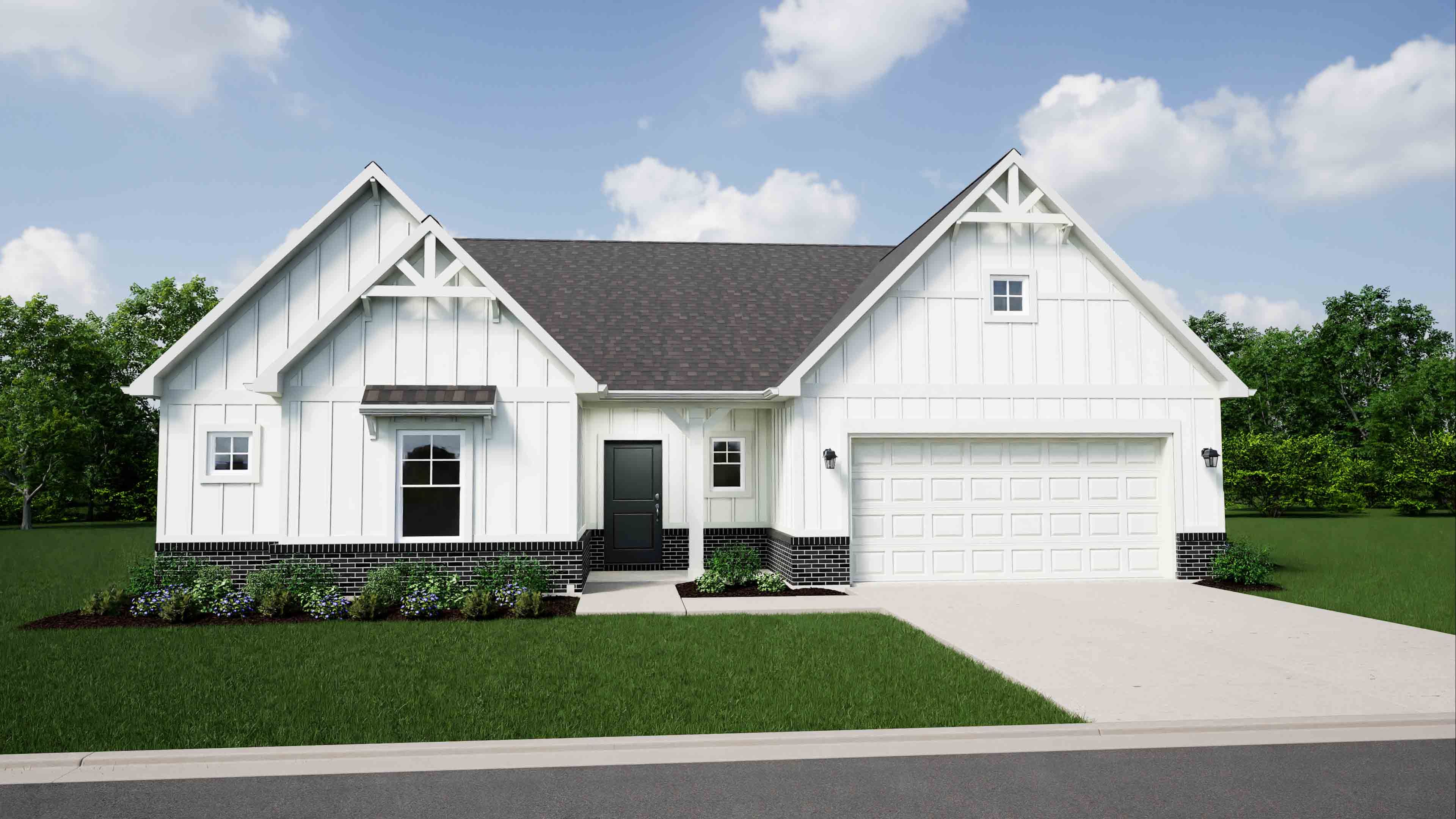 Elevation C, Brick A