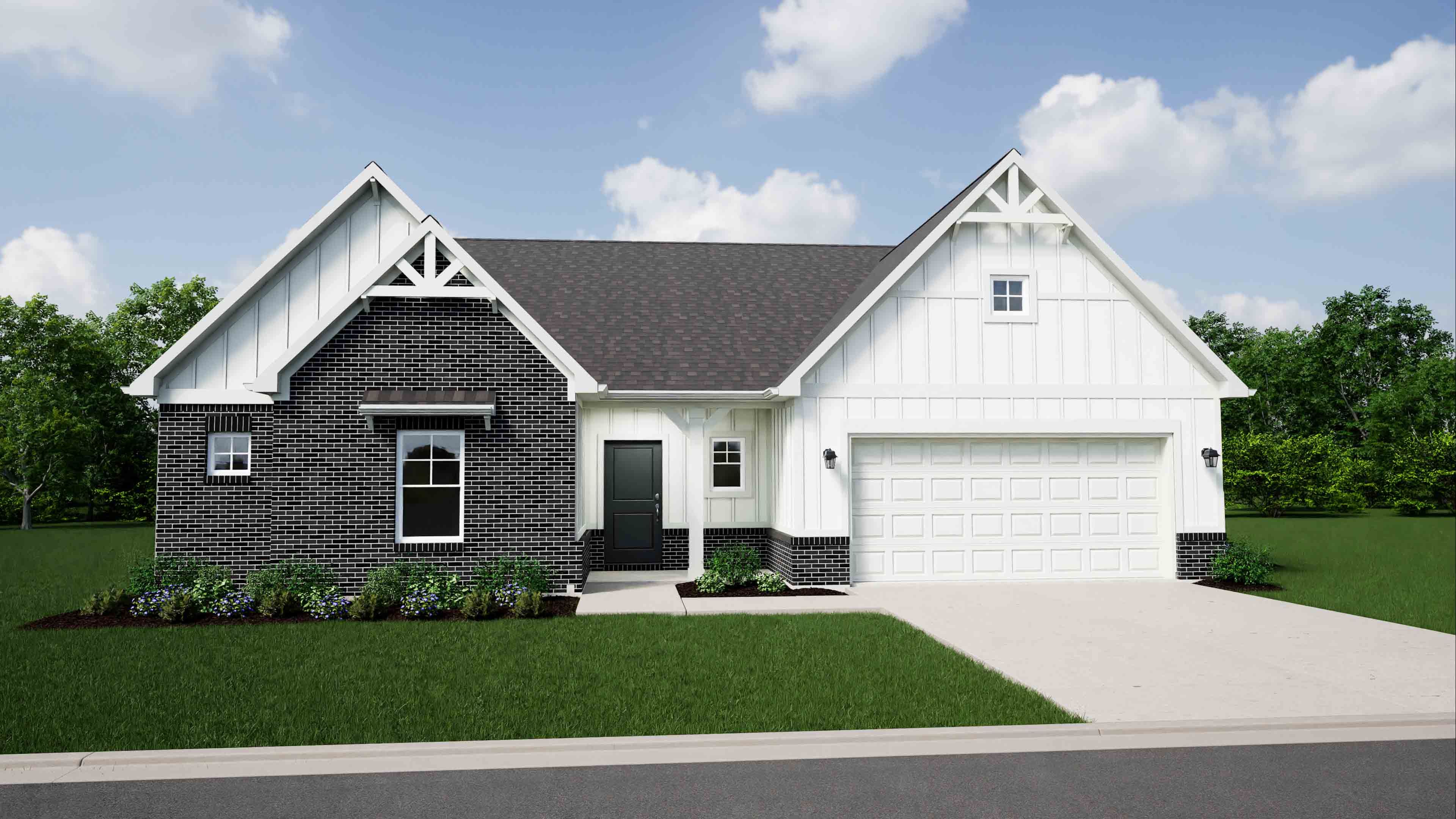 Elevation C, Brick B