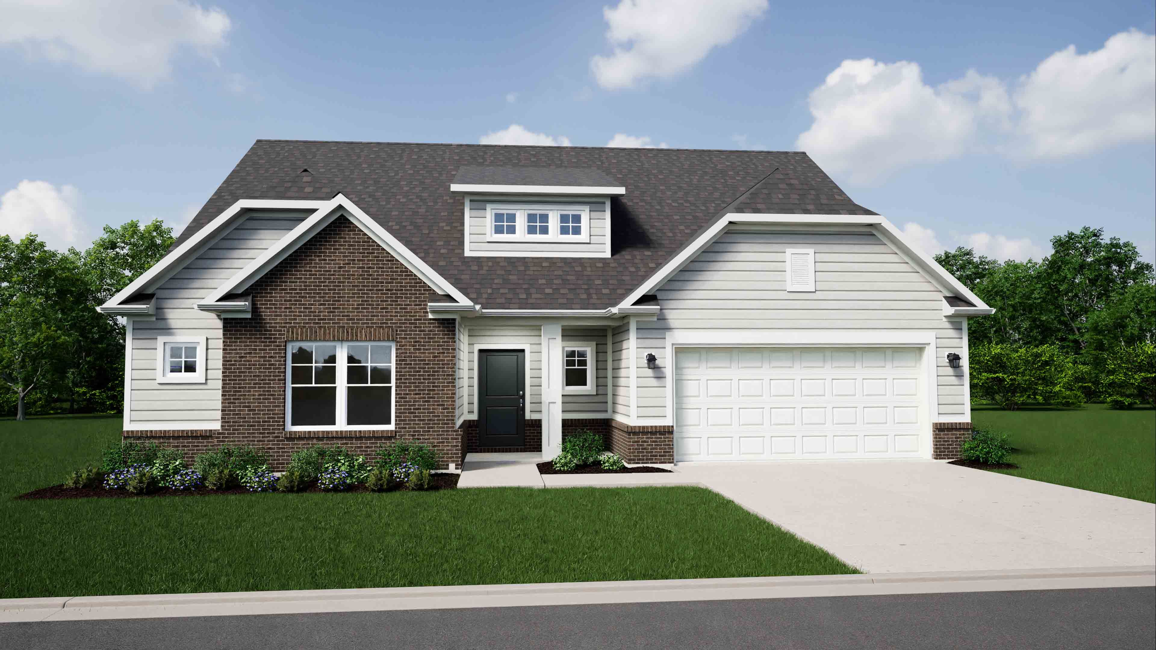 Elevation D, Brick A