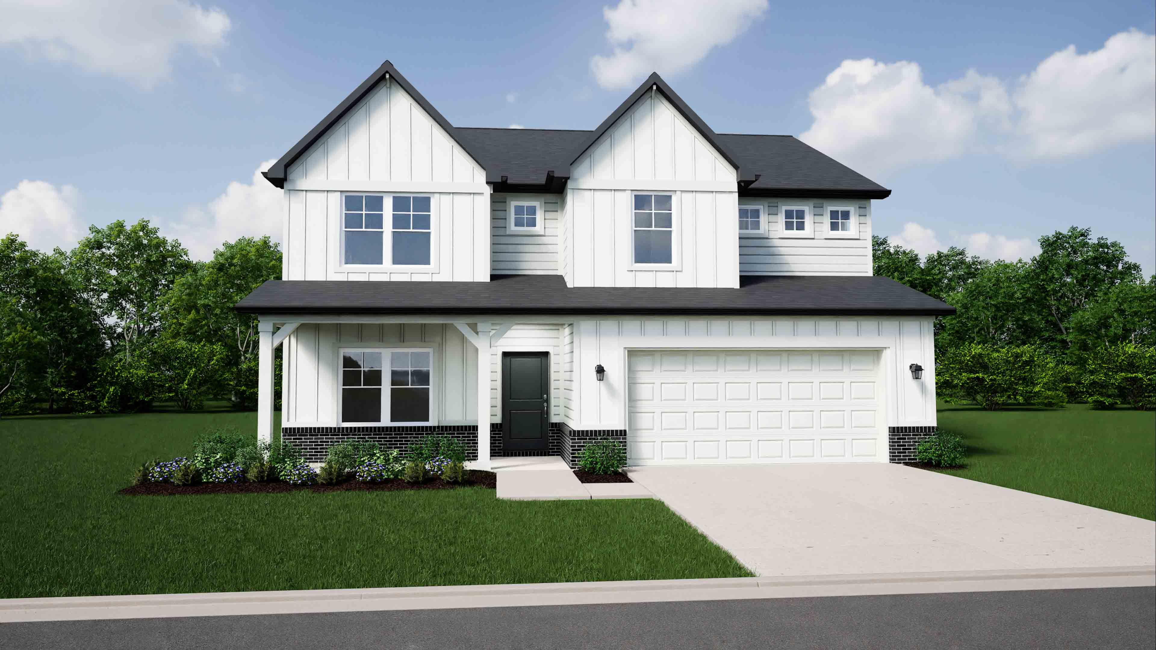 Elevation C, Brick A