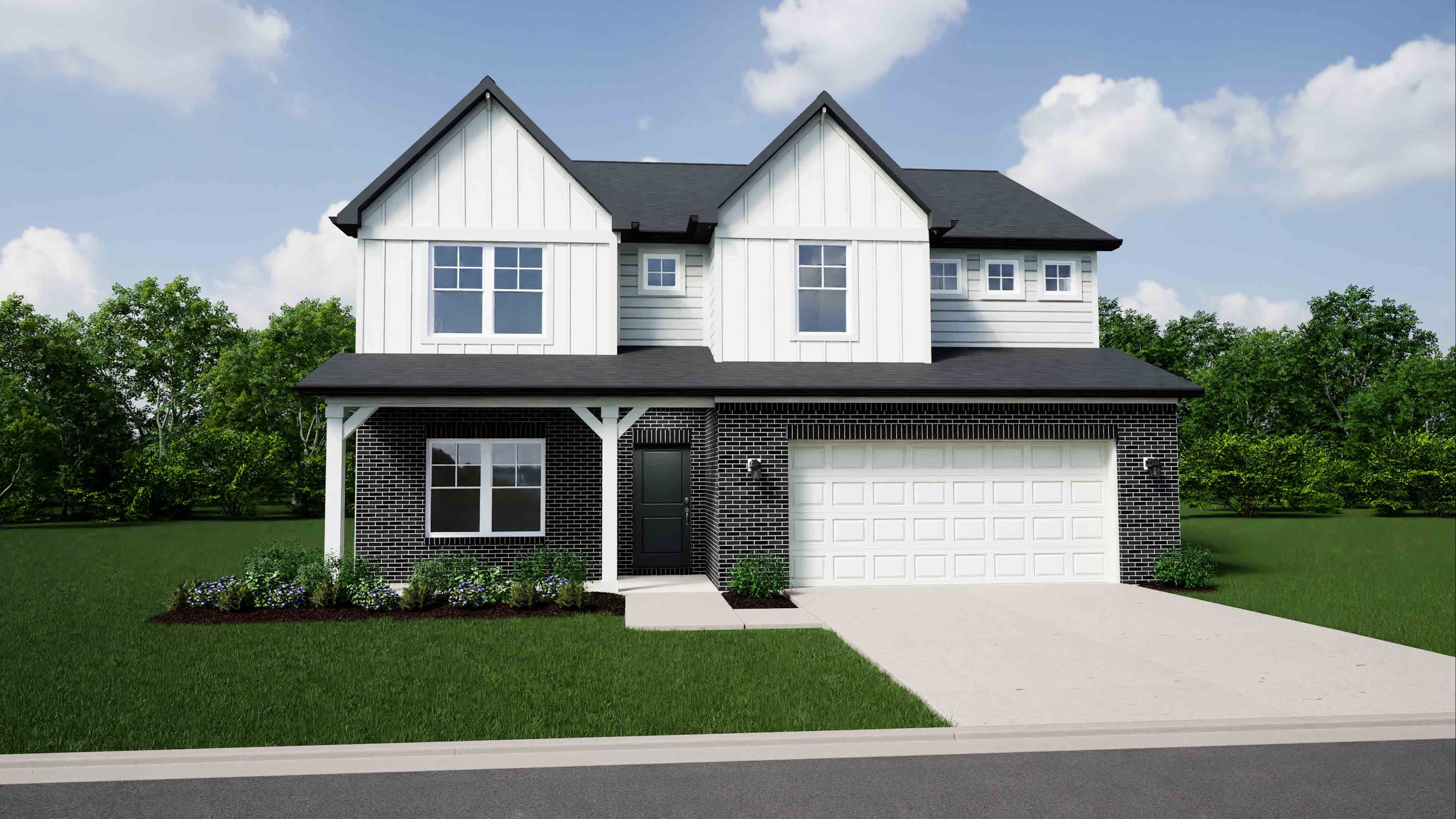 Elevation C, Brick B