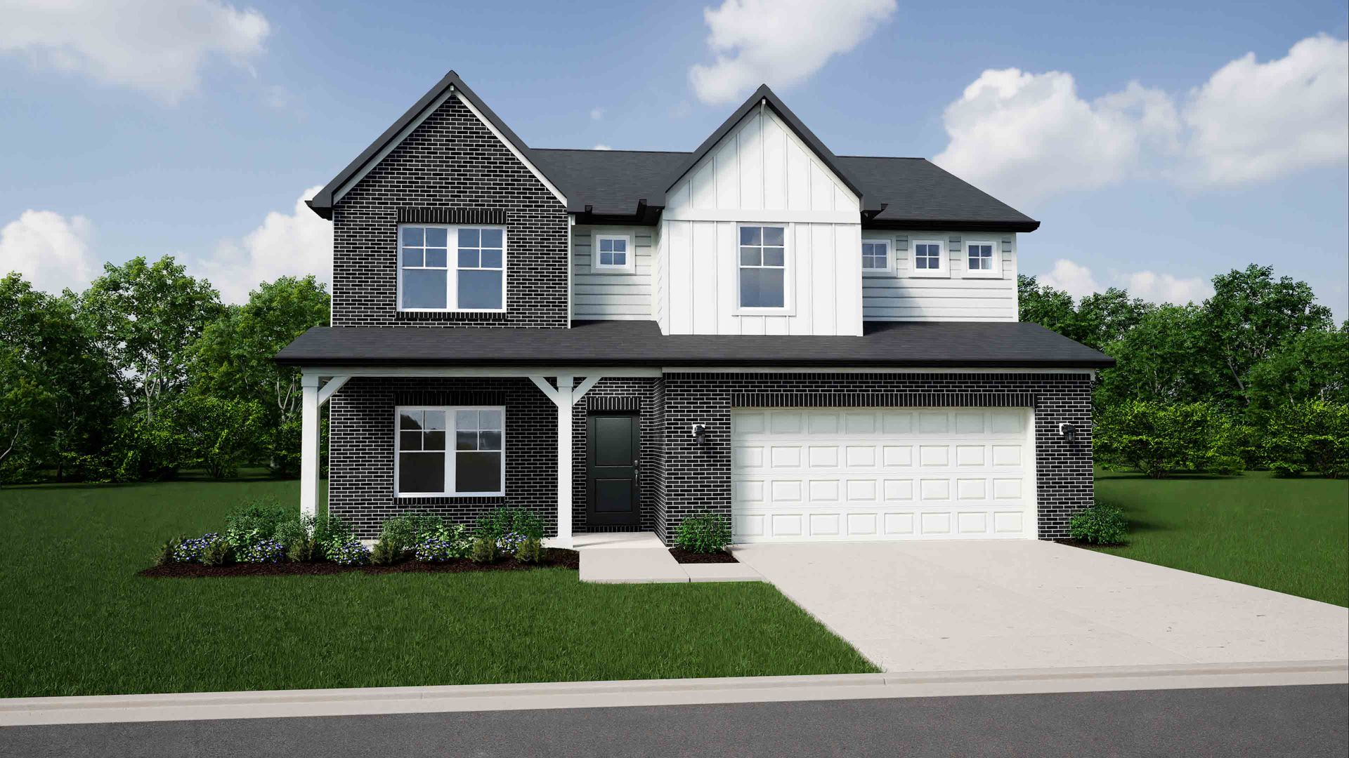 Elevation C, Brick C
