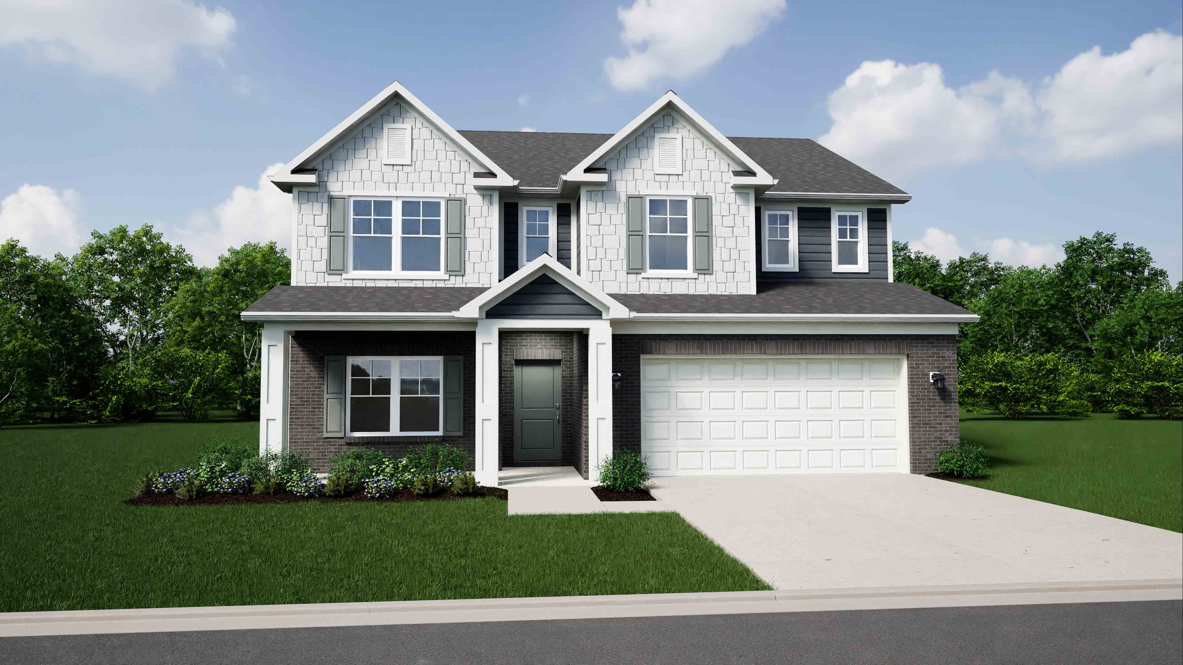 Elevation D, Brick A