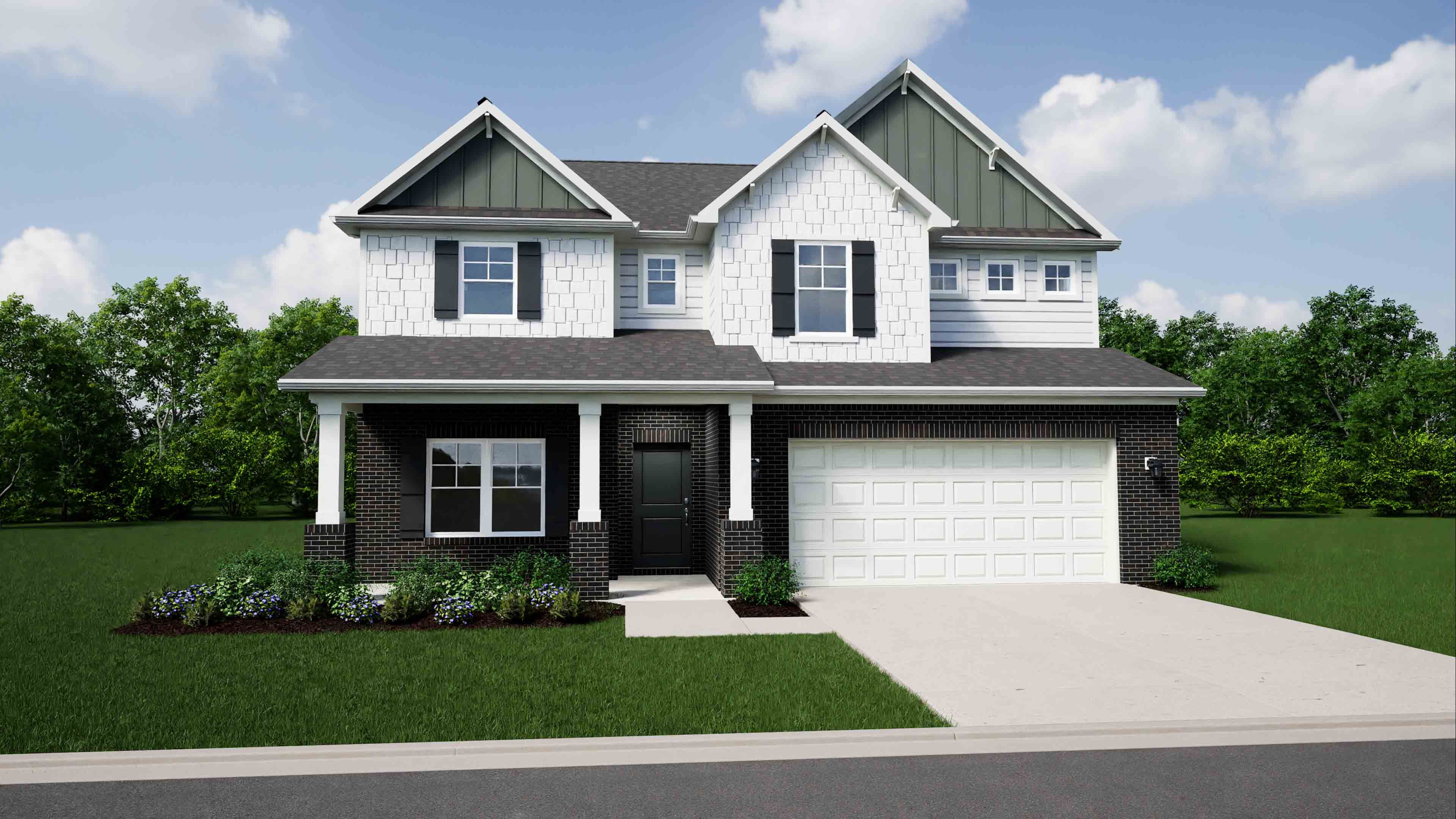 Elevation E, Brick A