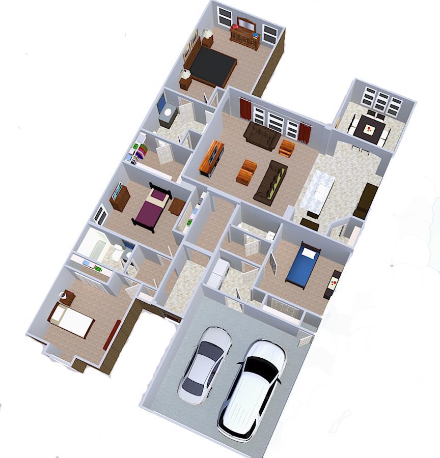 Beckett Floor Plan 3D