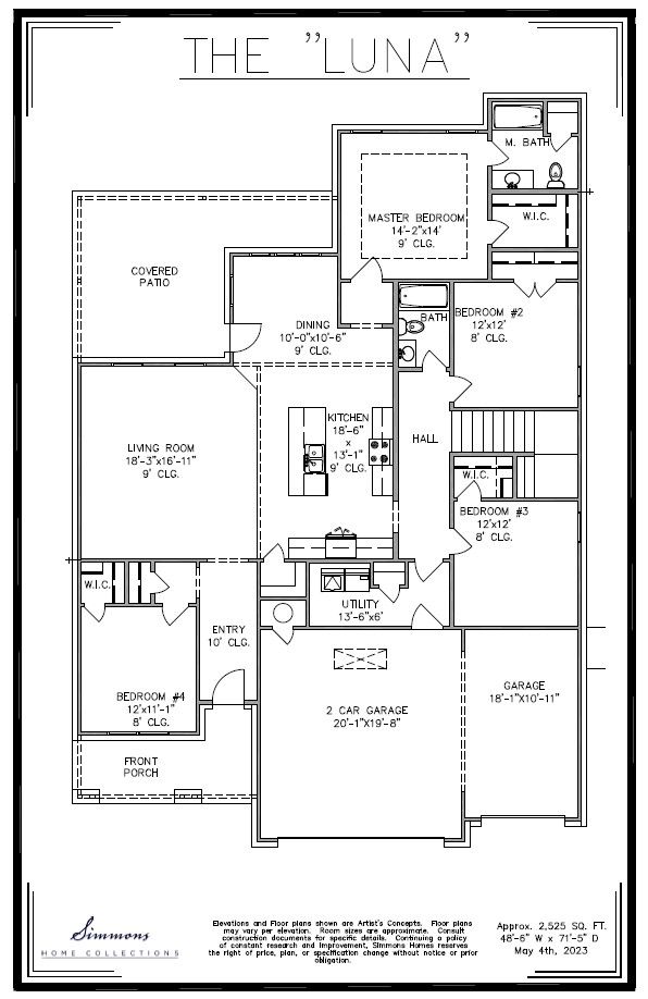 Luna Floor Plan - 1st Floor