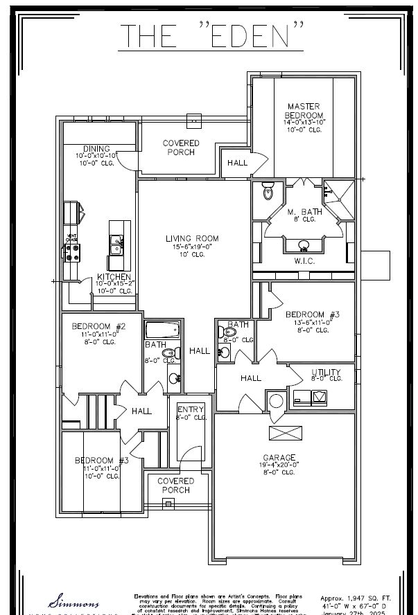 Eden Floor plan
