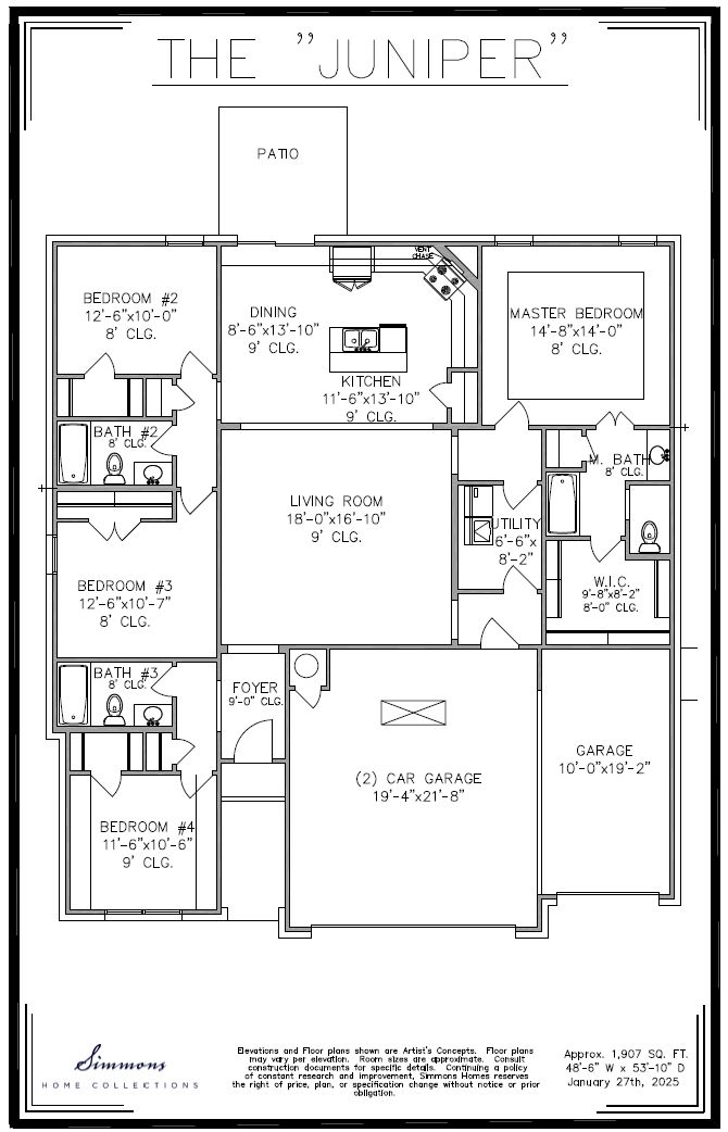 Juniper floor Plan