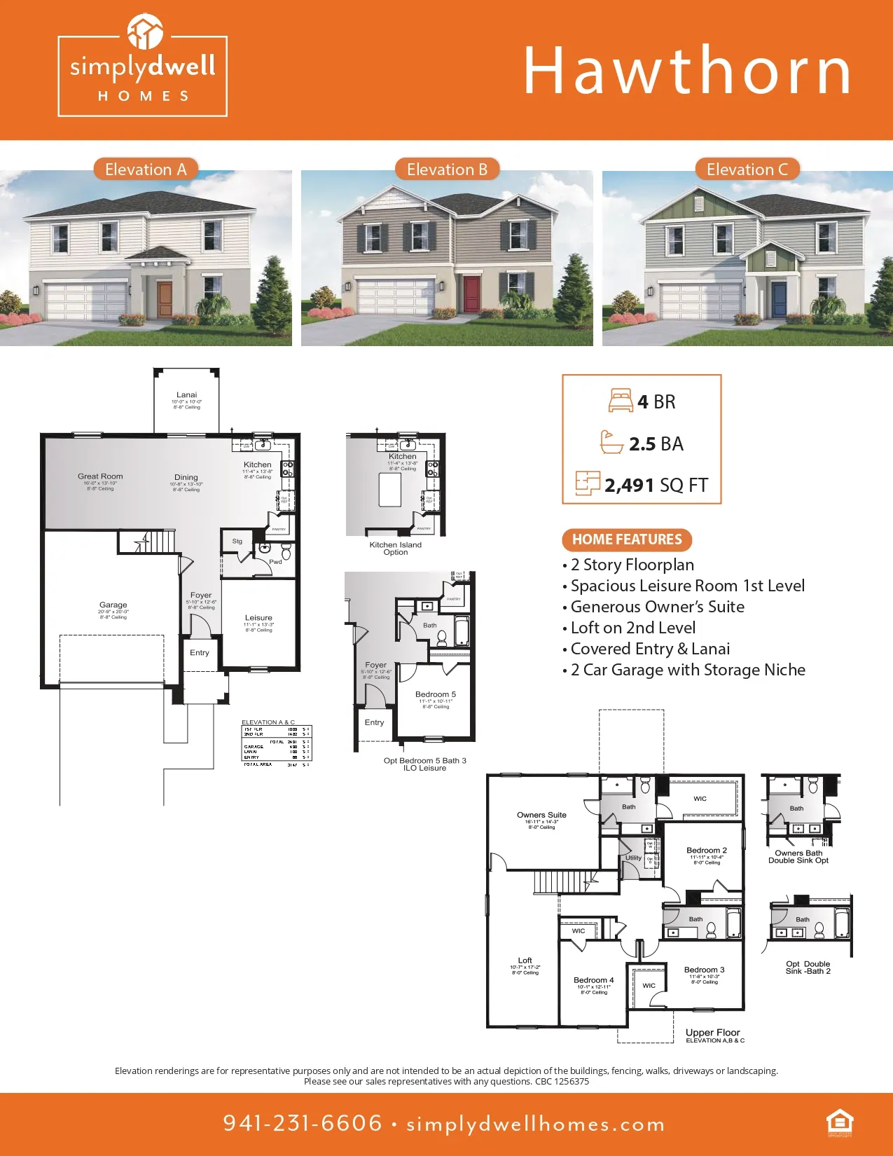 Hawthorn floor plan layout