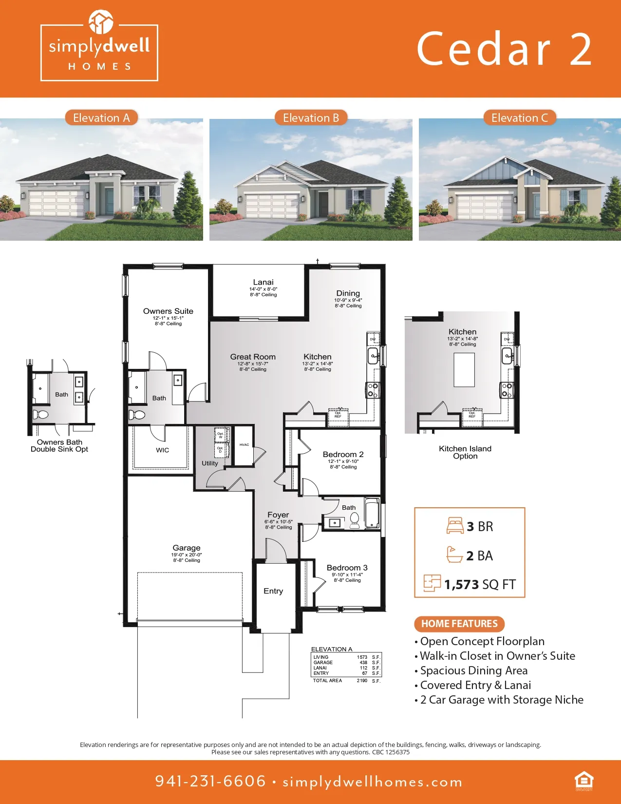 Cedar 2 floor plan layout