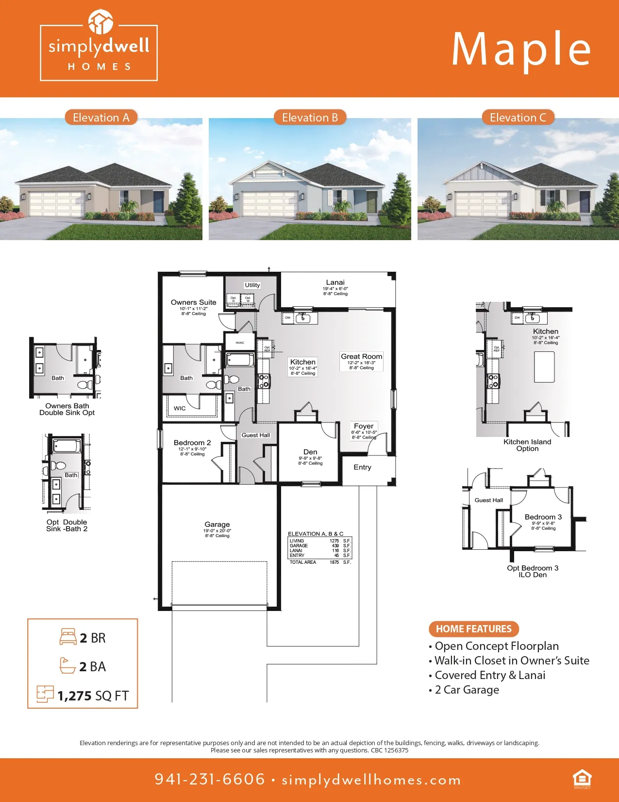 Maple floor plan layout