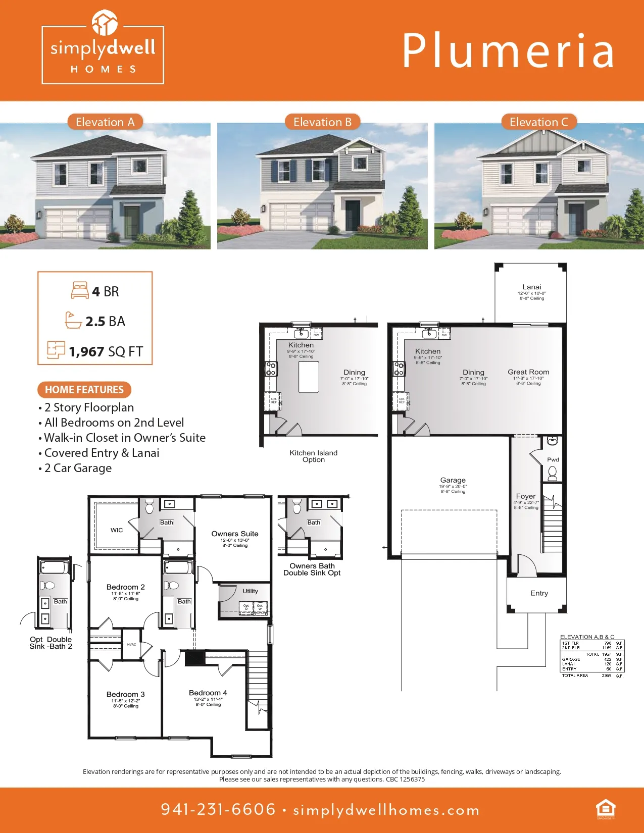 Plumeria floor plan layout