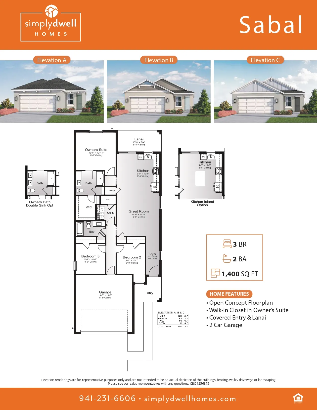 Sabal floor plan layout