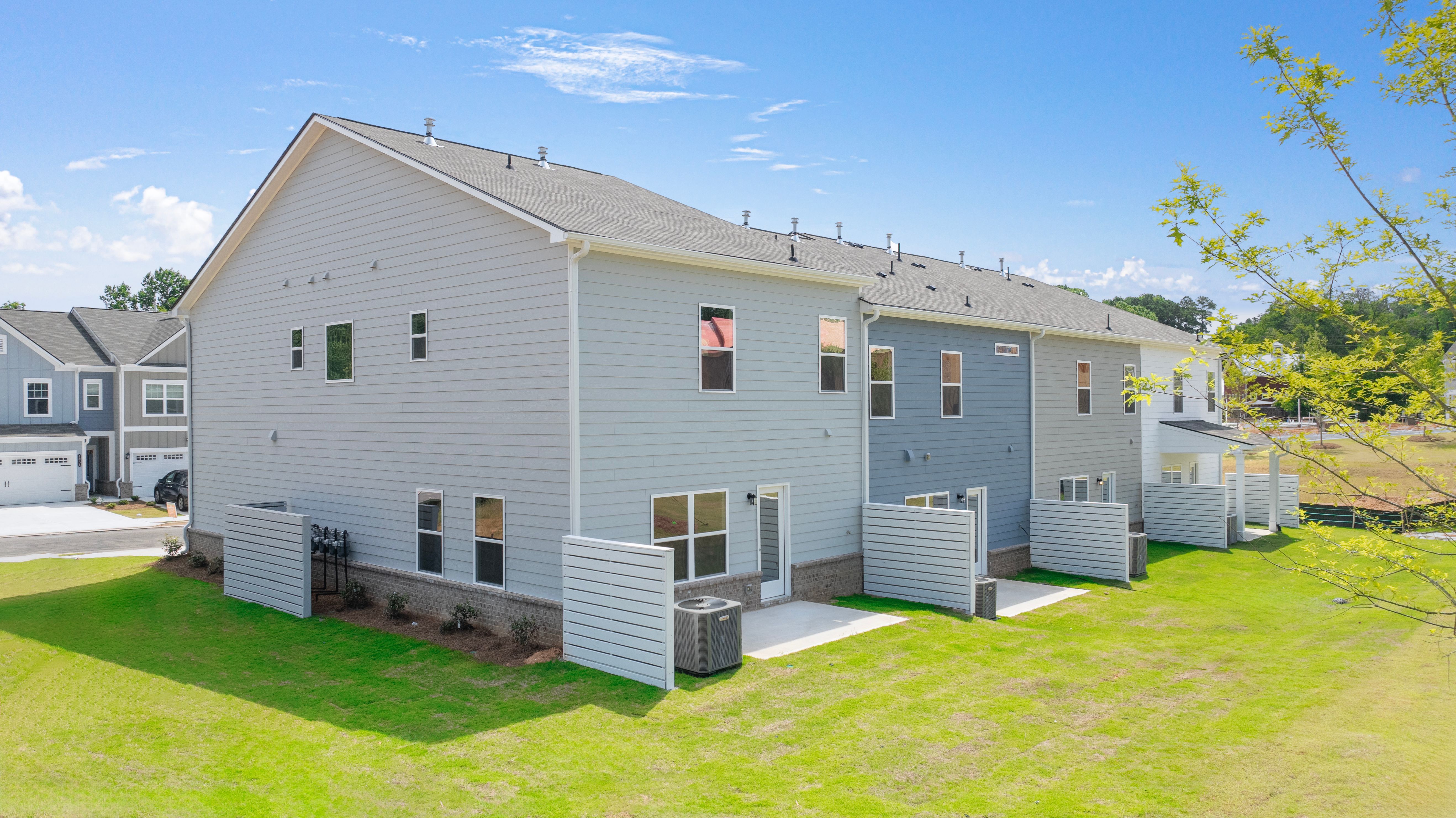 Townhome Back Patios