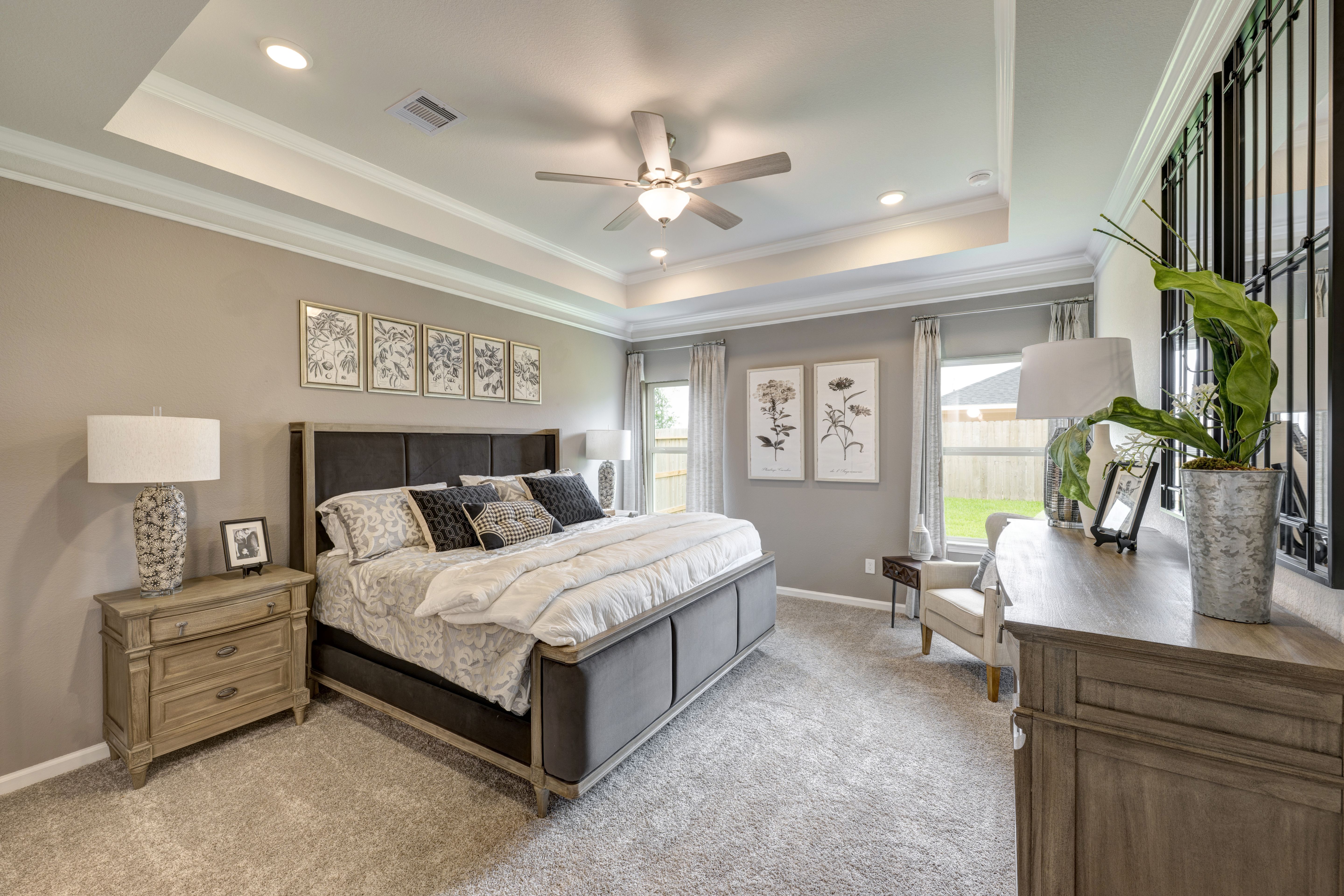 The Robin II- Primary Bedroom with Optional Tray Ceiling