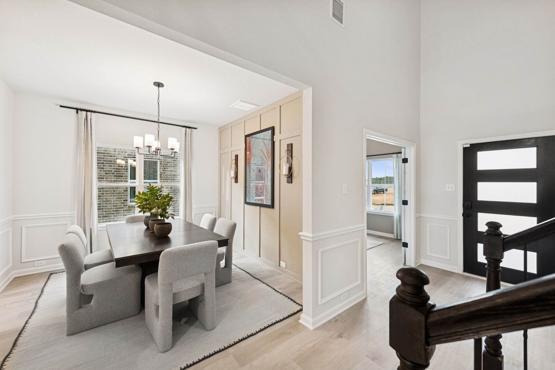 The Princeton II- Foyer, Dining Room and Study