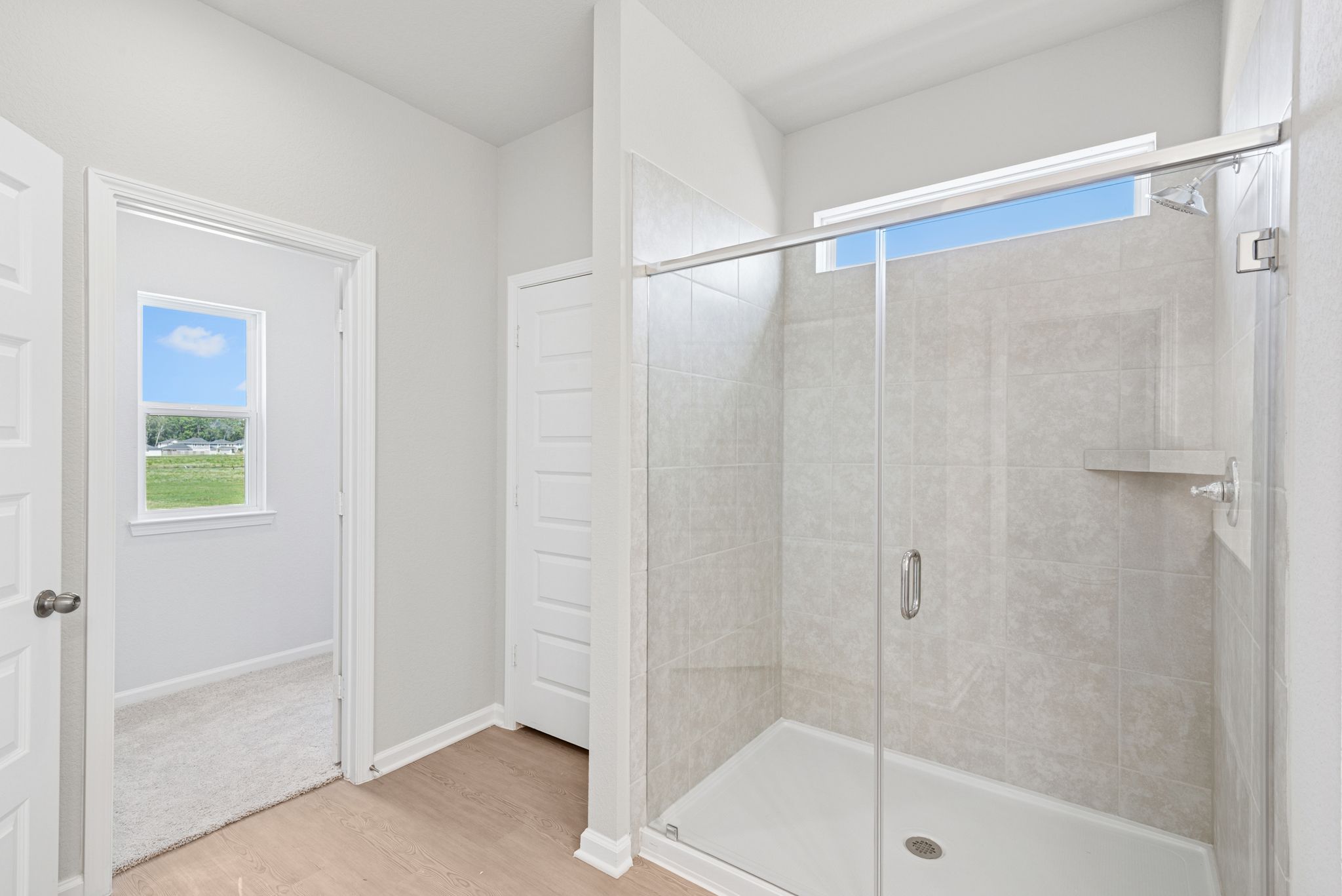The Oriole II- Primary Bathroom with Large Walk-In Shower