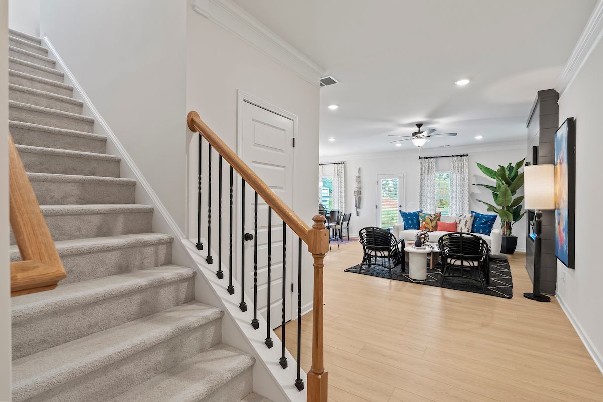 The Norwood II - Stairs & Living Area