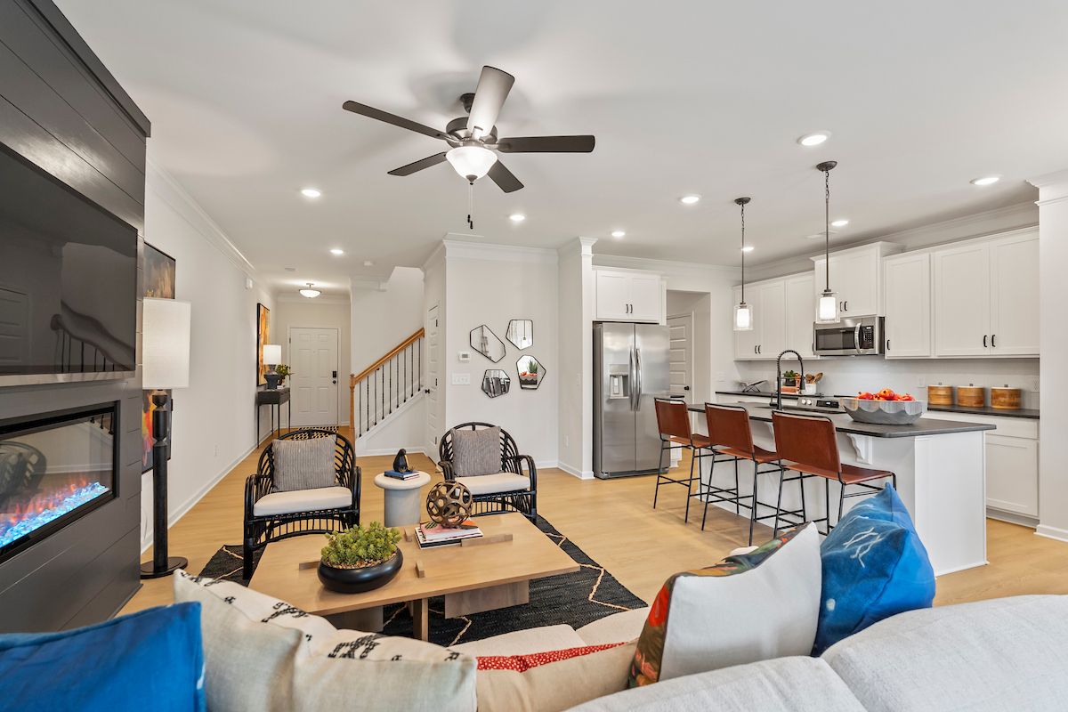 The Norwood II - Kitchen & Living Area