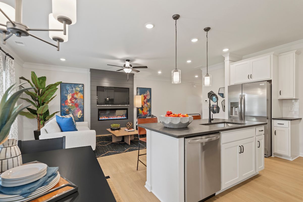 The Norwood II - Kitchen with Living Area