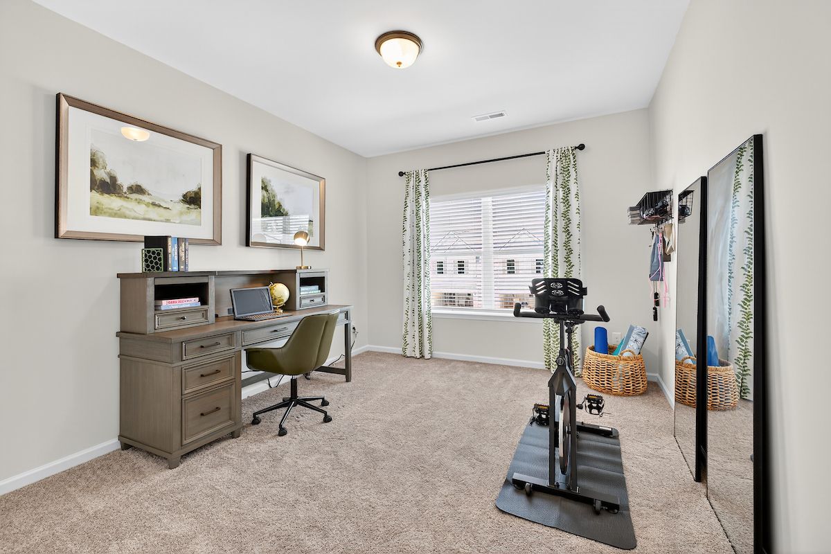 Home Office with Workout Area