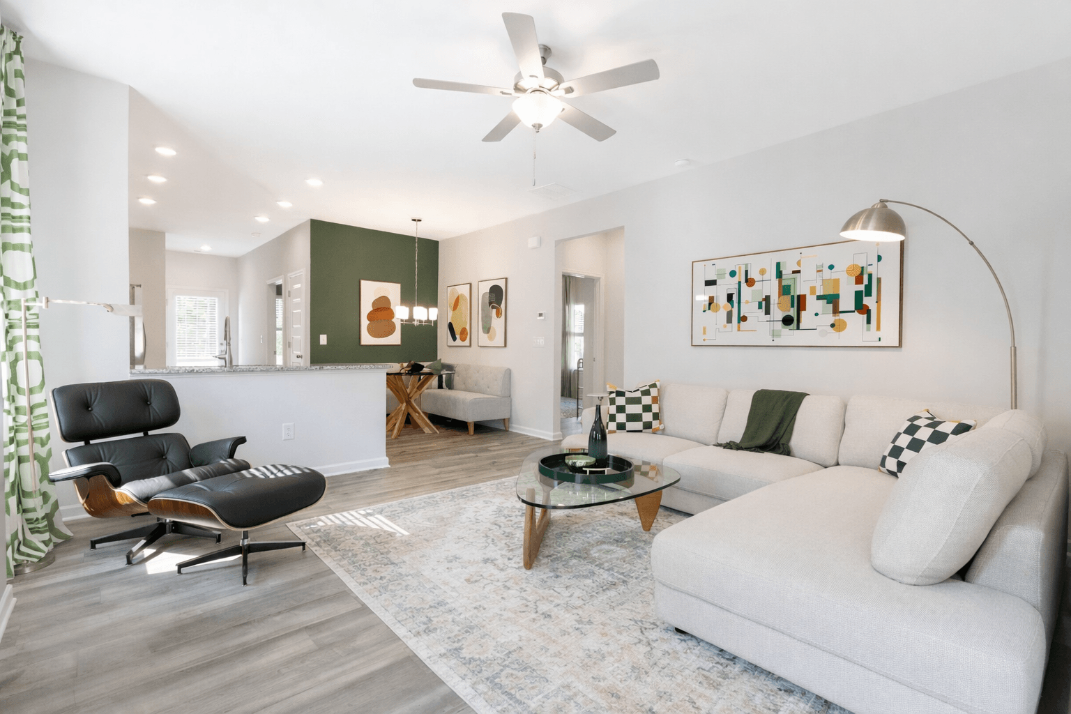 The Ryman Living Room Staged