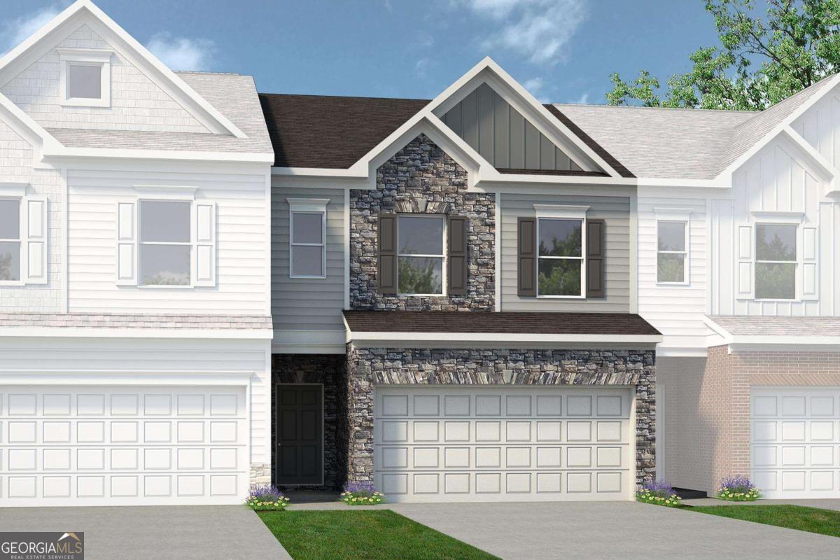 The Norwood II - Glendale Towns: Conyers, Georgia - Smith Douglas Homes