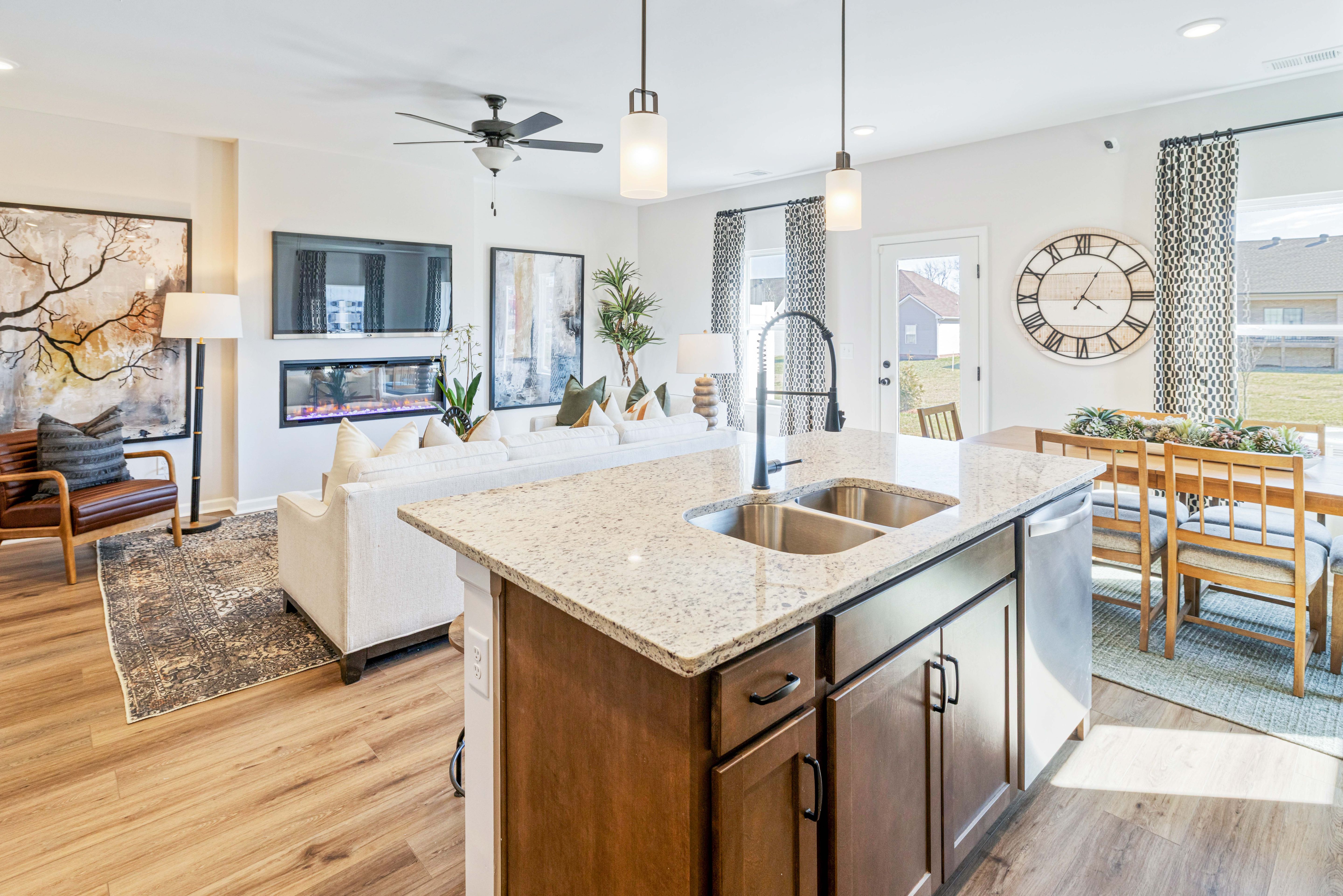 The Norwood Open Concept Kitchen & Living