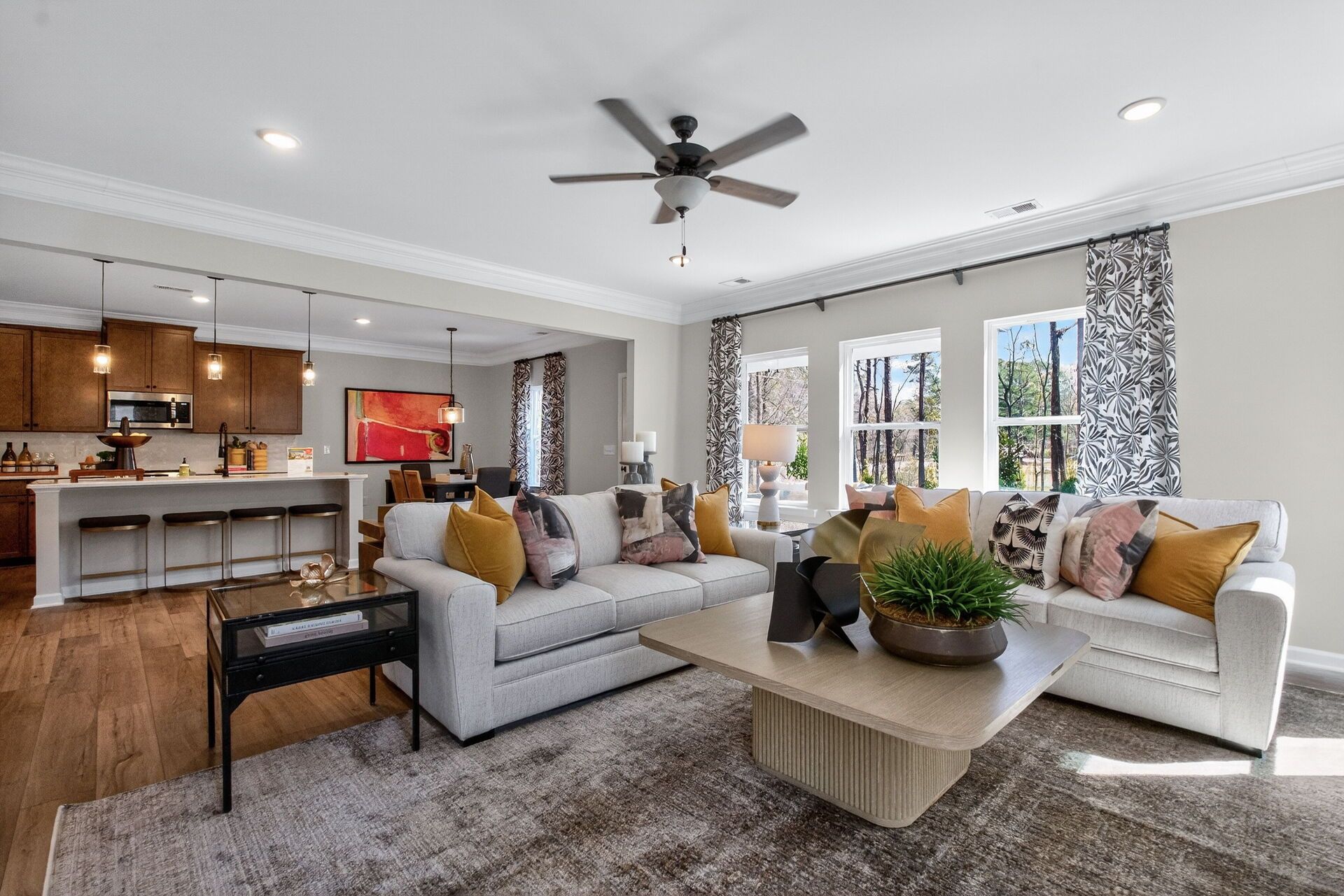 Open-Concept Living Area