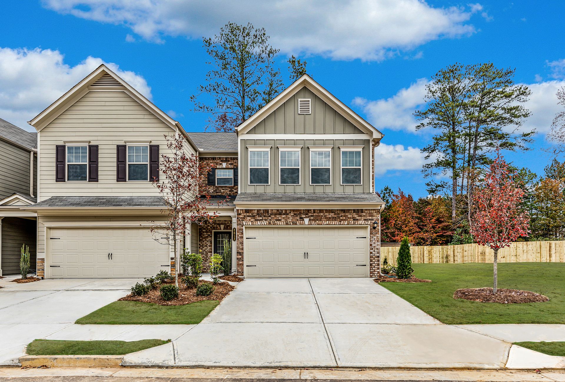 Future Townhome Streetscape at Glendale Towns