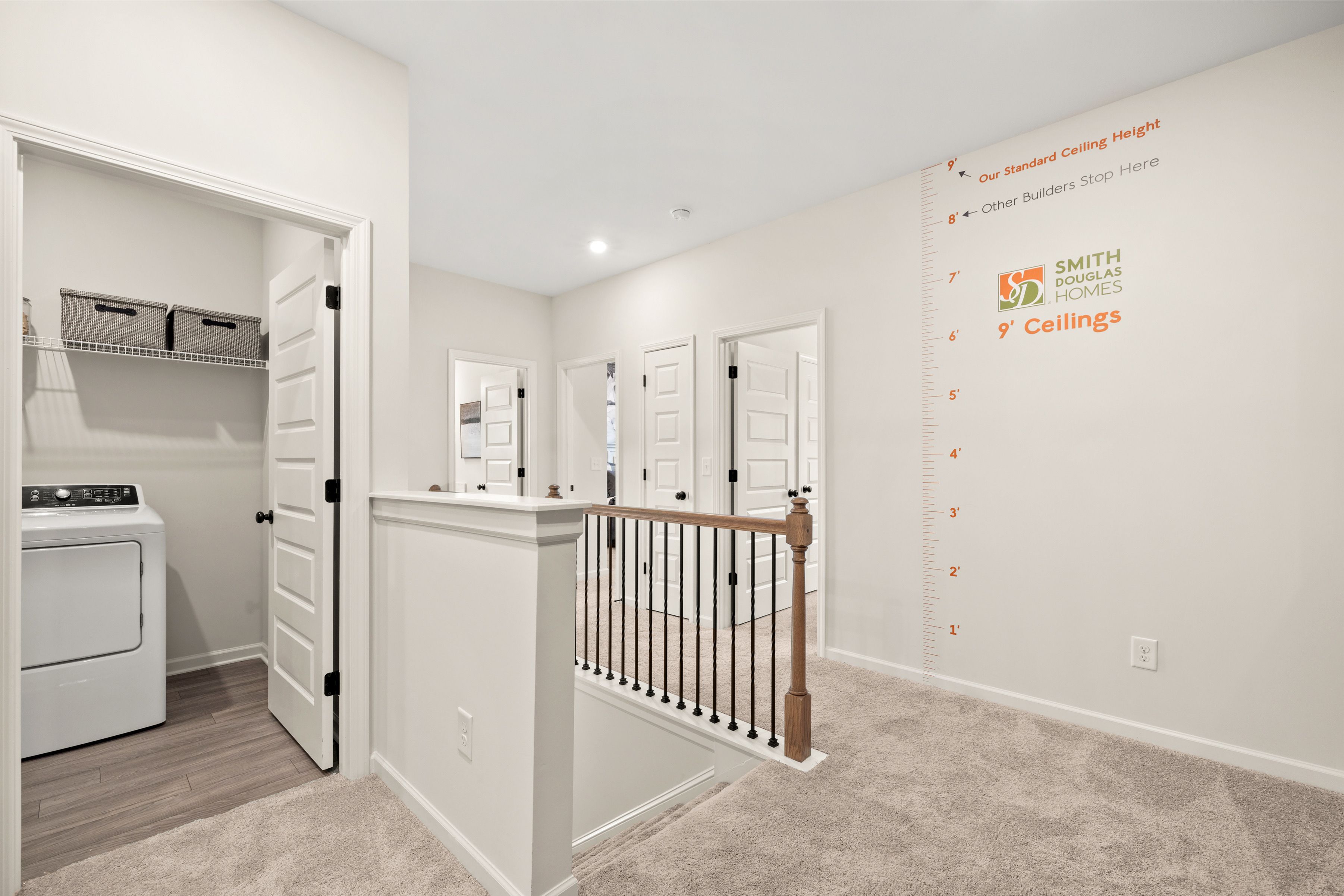The Norwood II - Upstairs Landing & Laundry Room