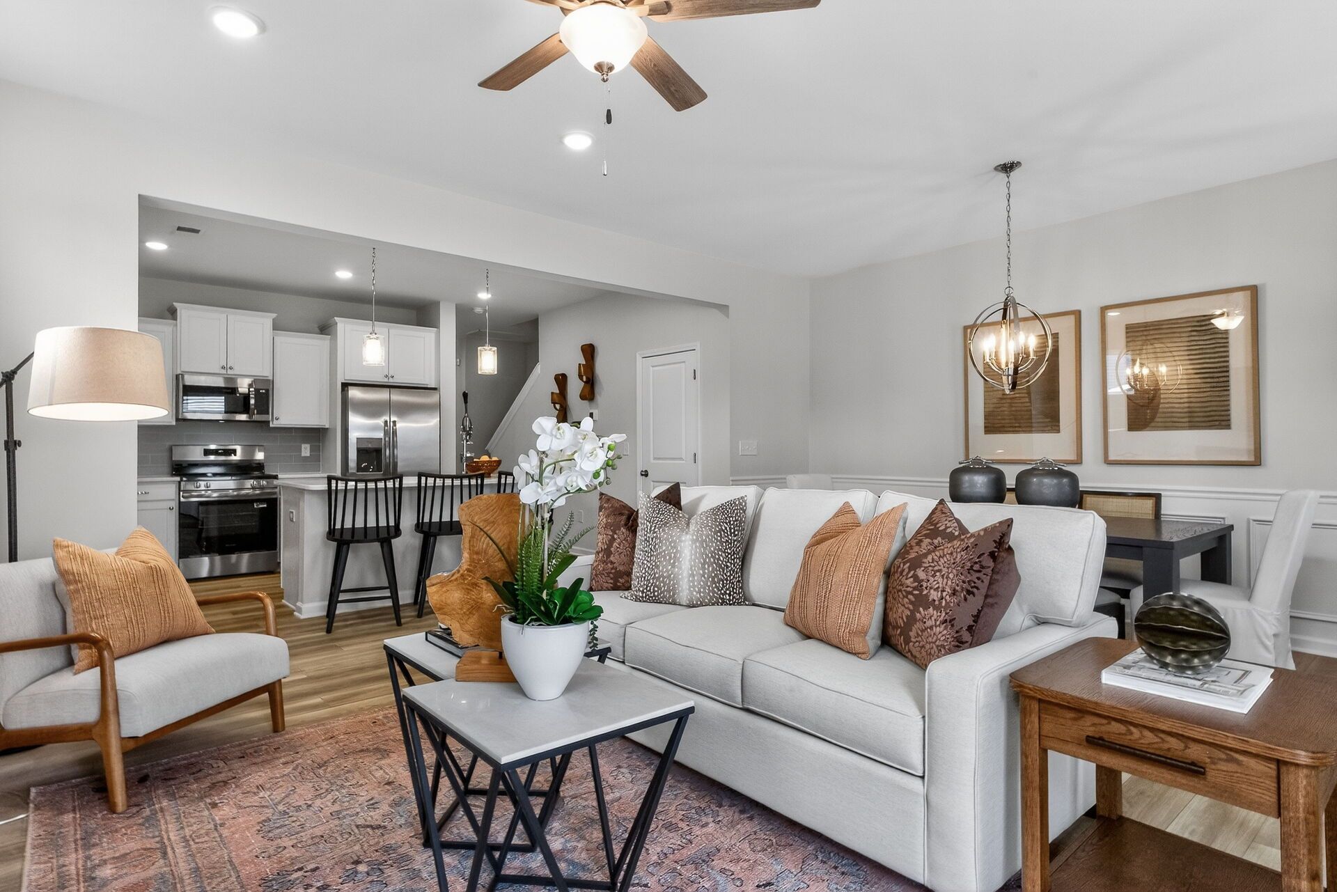 Open Concept Main Living Areas