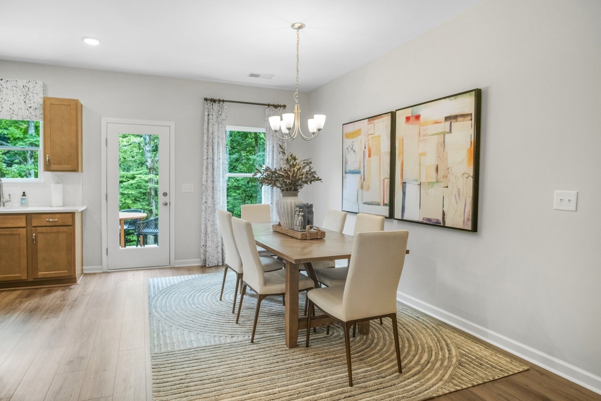 Got to love the designated dining area in the Pinehurst plan.  This picture is from our furnished a